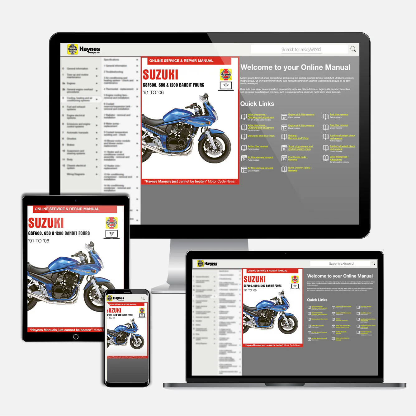 Suzuki GSF600, 650 & 1200 Bandit Fours (1995-2006) Haynes Repair Manual - Image 9