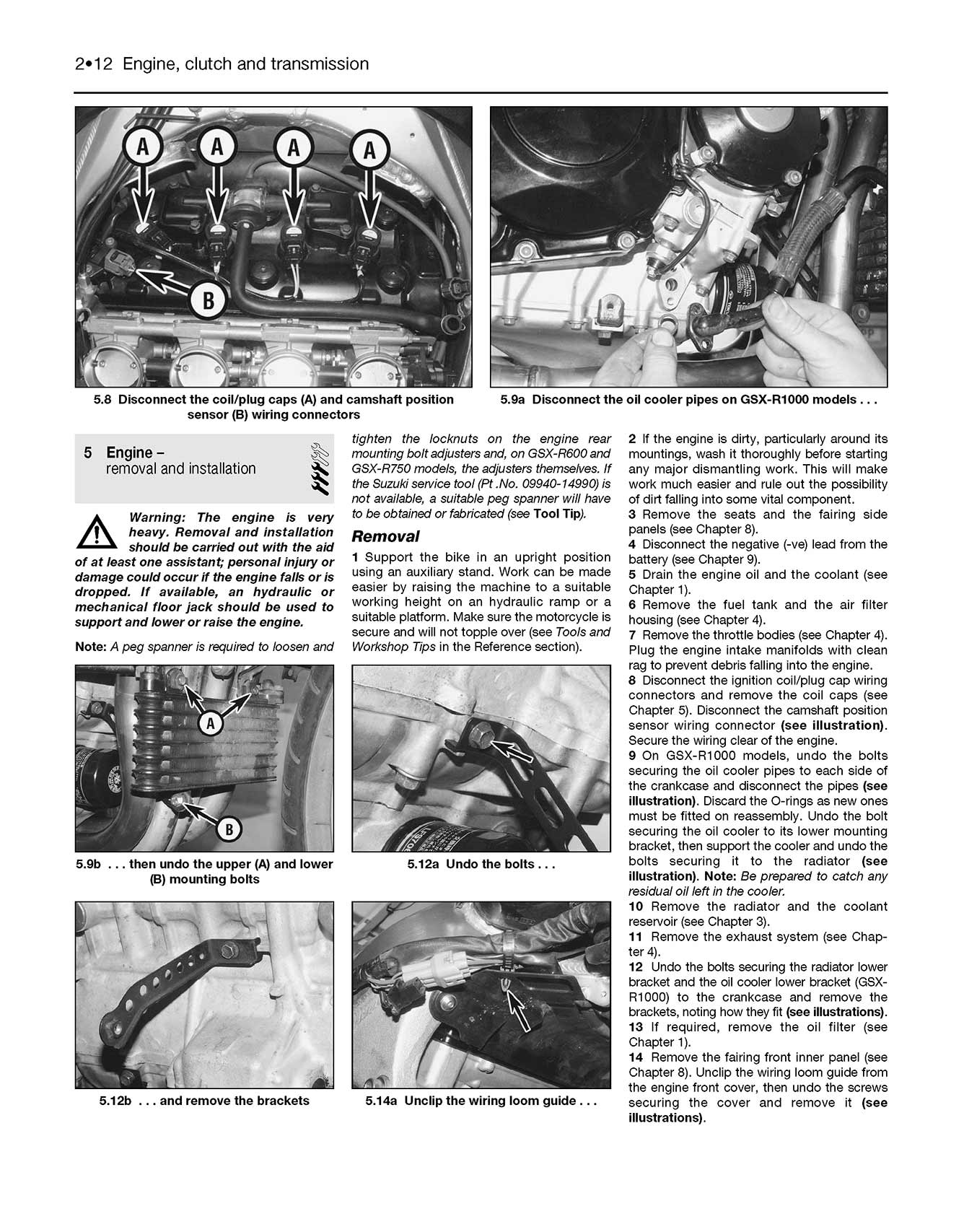 Suzuki GSX-R600 (2001-2003), GSX-R750 (2000-2003), GSX-R1000 (2001-2002) Haynes Repair Manual - Image 5