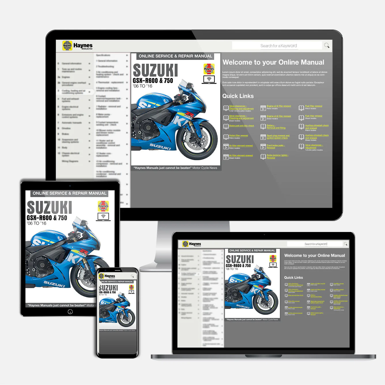 Suzuki GSX-R600 & 750 (2006-2016) Haynes Repair Manual - Image 9