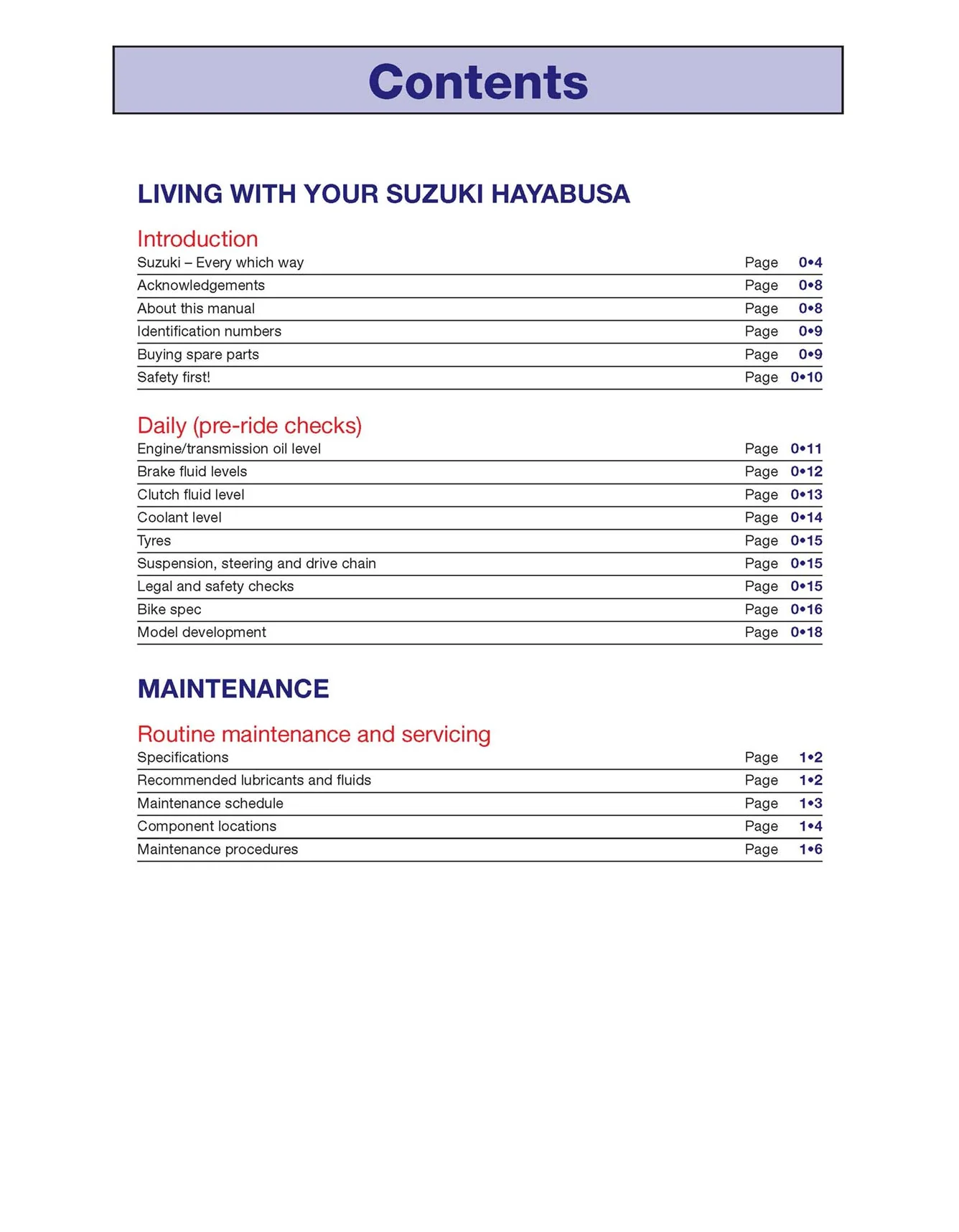 Suzuki GSX1300R Hayabusa (1999-2013) Haynes Repair Manual - Image 3