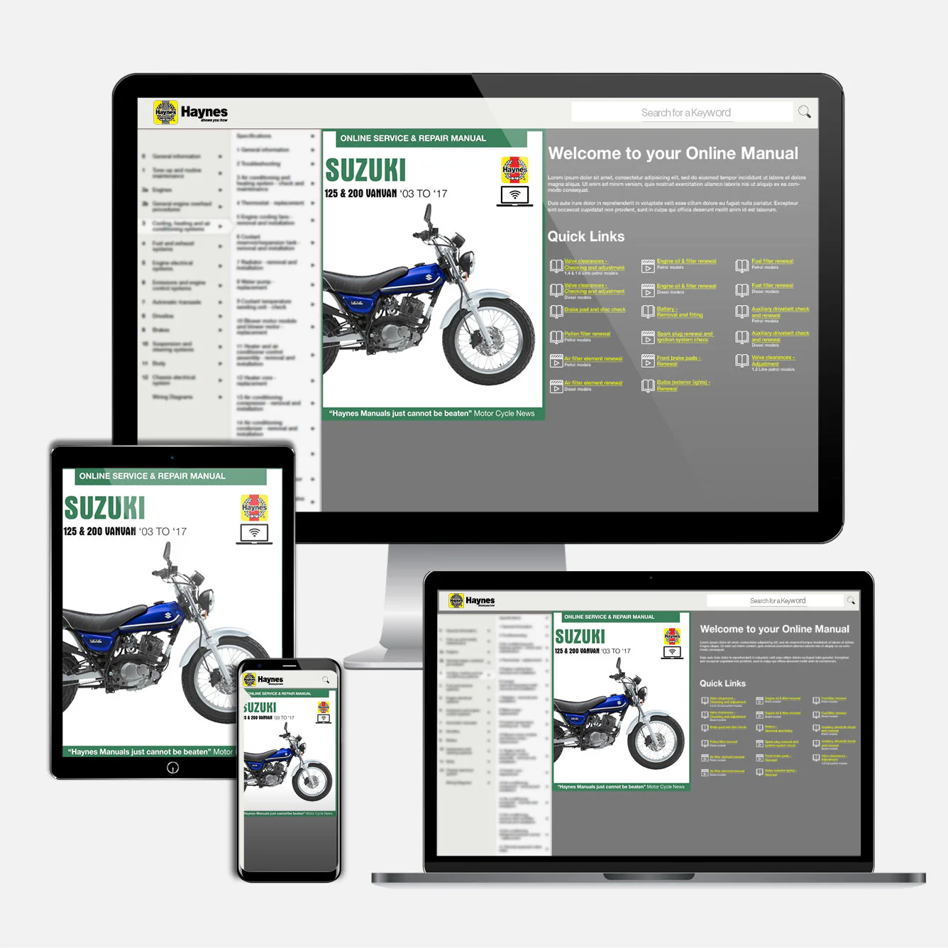 Suzuki RV125/200 VanVan (2003-2017) Haynes Repair Manual - Image 9