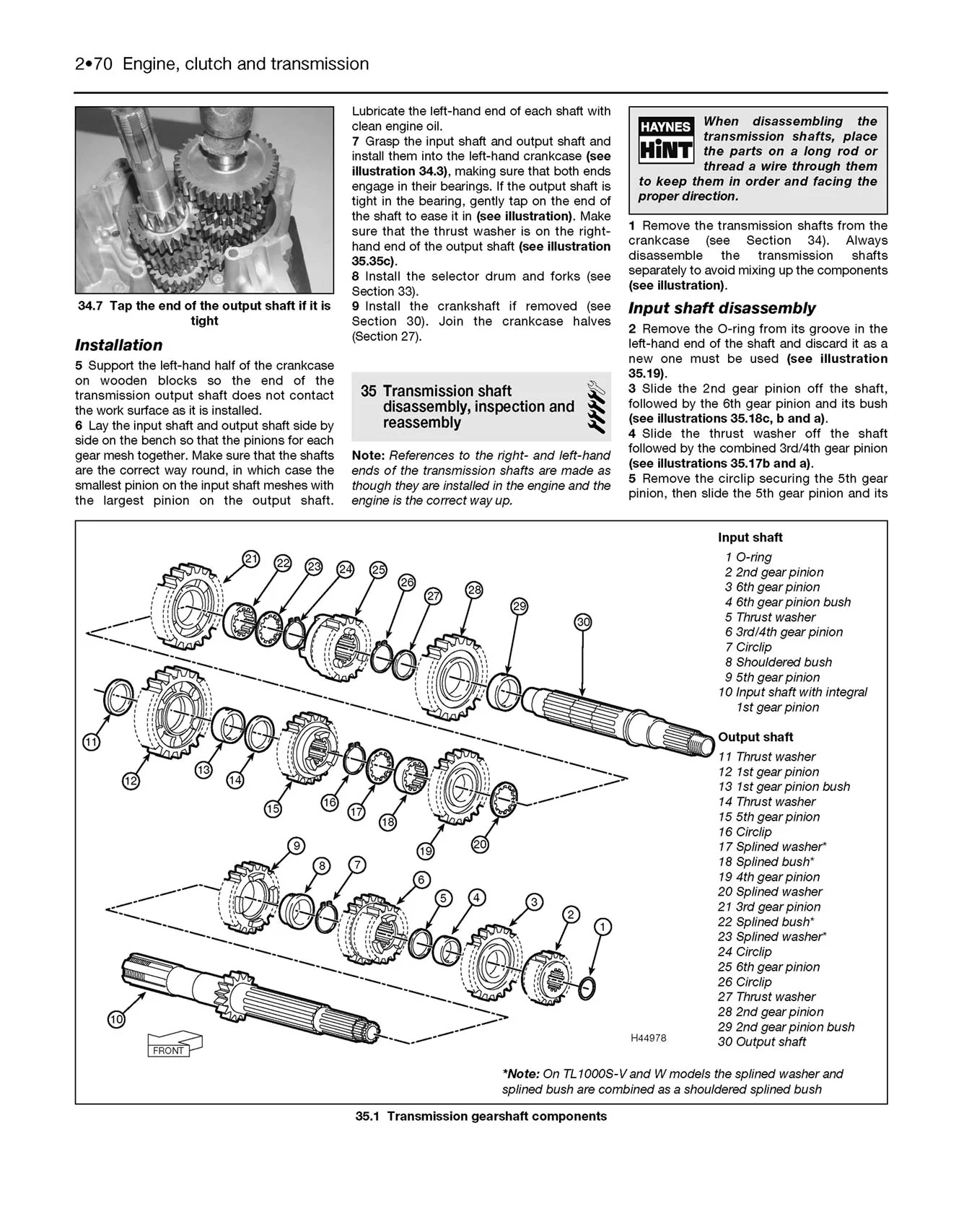 Suzuki TL1000S/R & DL1000 V-Strom (1997-2004) Haynes Repair Manual - Image 5