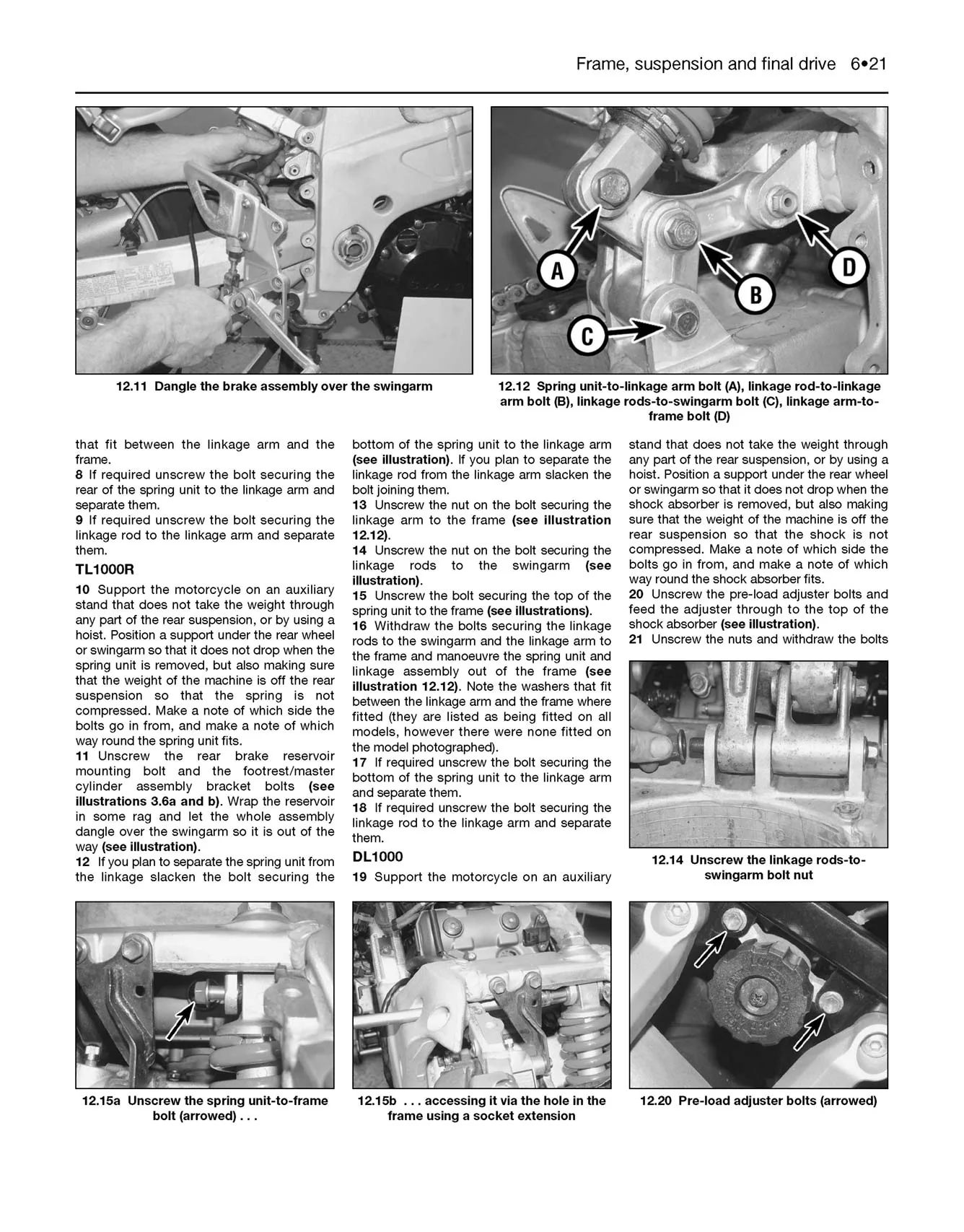 Suzuki TL1000S/R & DL1000 V-Strom (1997-2004) Haynes Repair Manual - Image 6