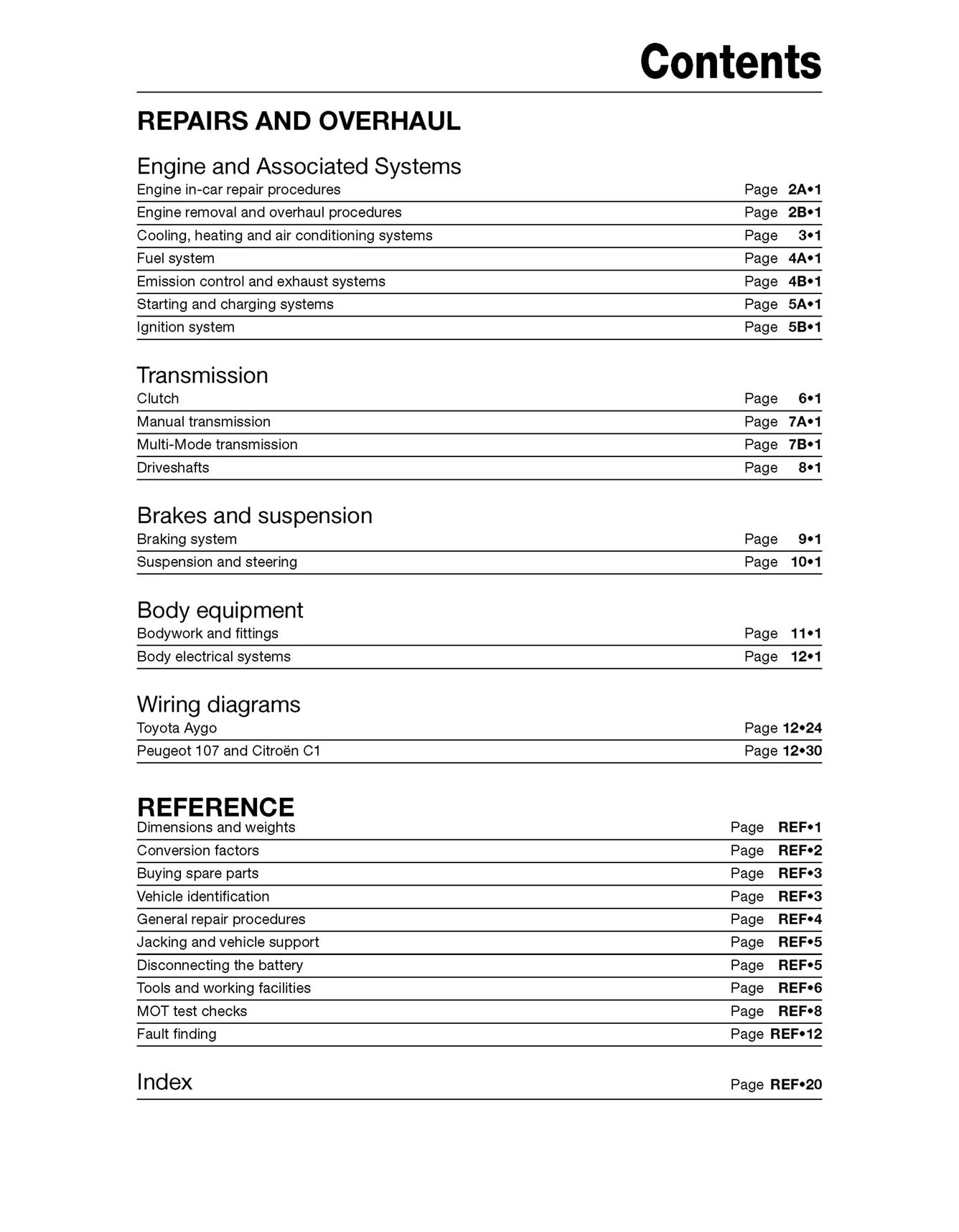Toyota Aygo, Peugeot 107 & Citroen C1 petrol (2005-2014) Haynes Repair Manual - Image 5
