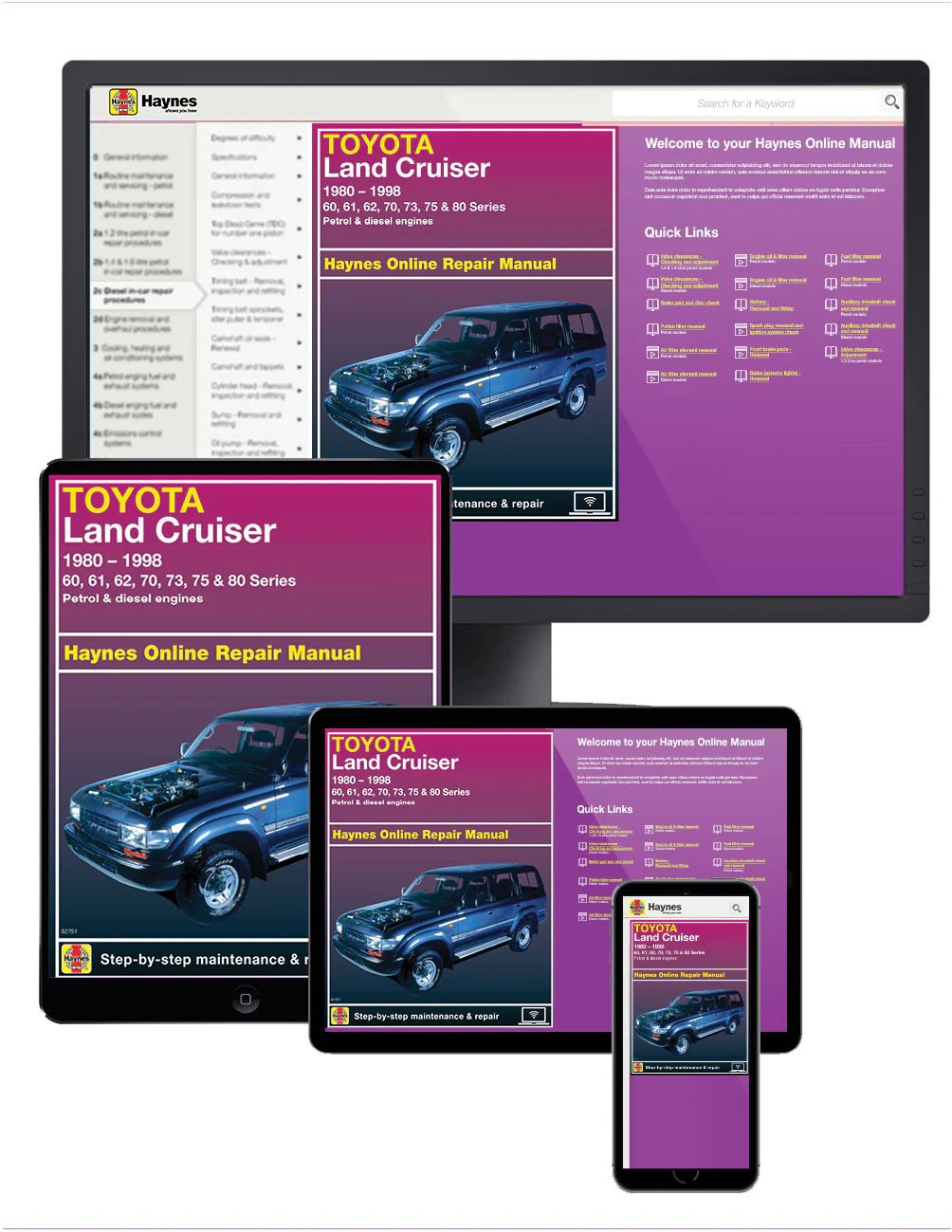 Toyota Land Cruiser (1980-1998) Haynes Repair Manual - Image 2