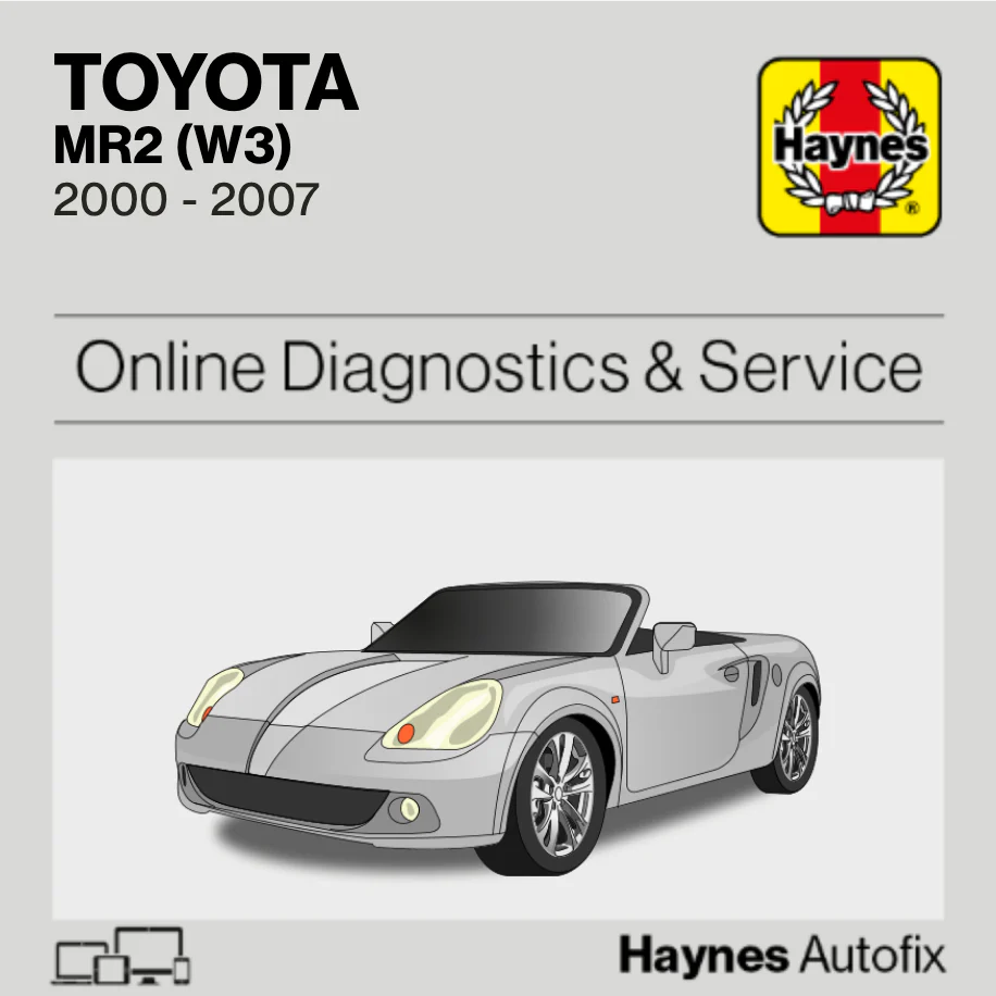 Toyota MR2 (W3) 2000 to 2007 Haynes Online Diagnostics & Service Guide