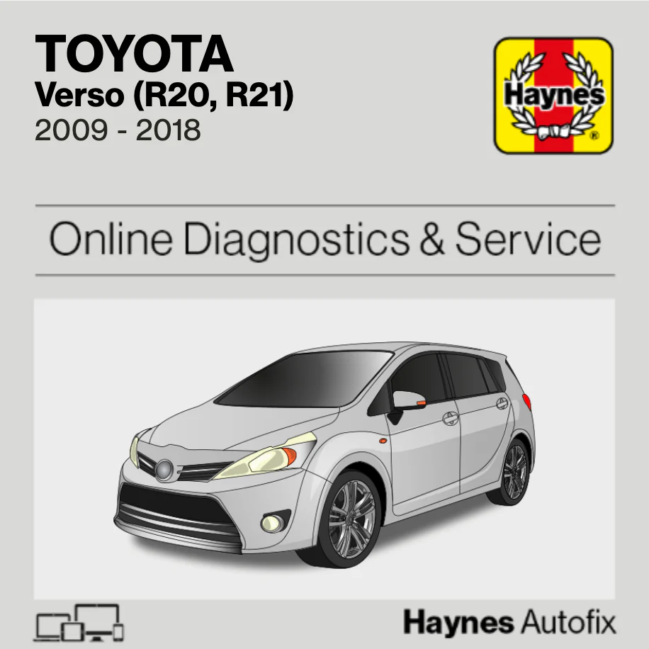 Toyota Verso (R20, R21) 2009 to 2018 Haynes Online Diagnostics & Service Guide