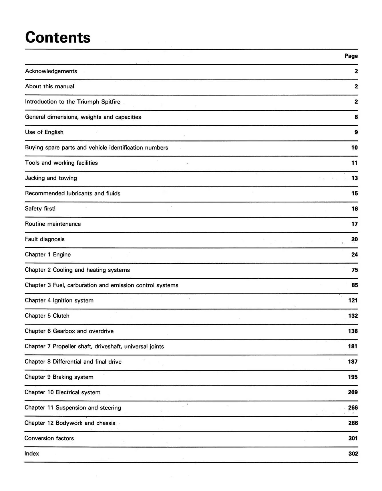 Triumph Spitfire (1962-1981) Haynes Repair Manual - Image 3