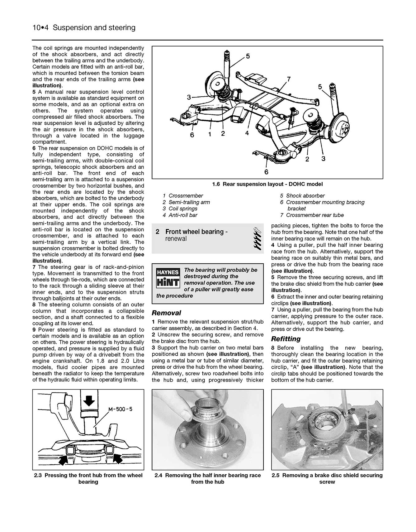 Vauxhall Cavalier Petrol (Oct 1988-1995) Haynes Repair Manual - Image 6