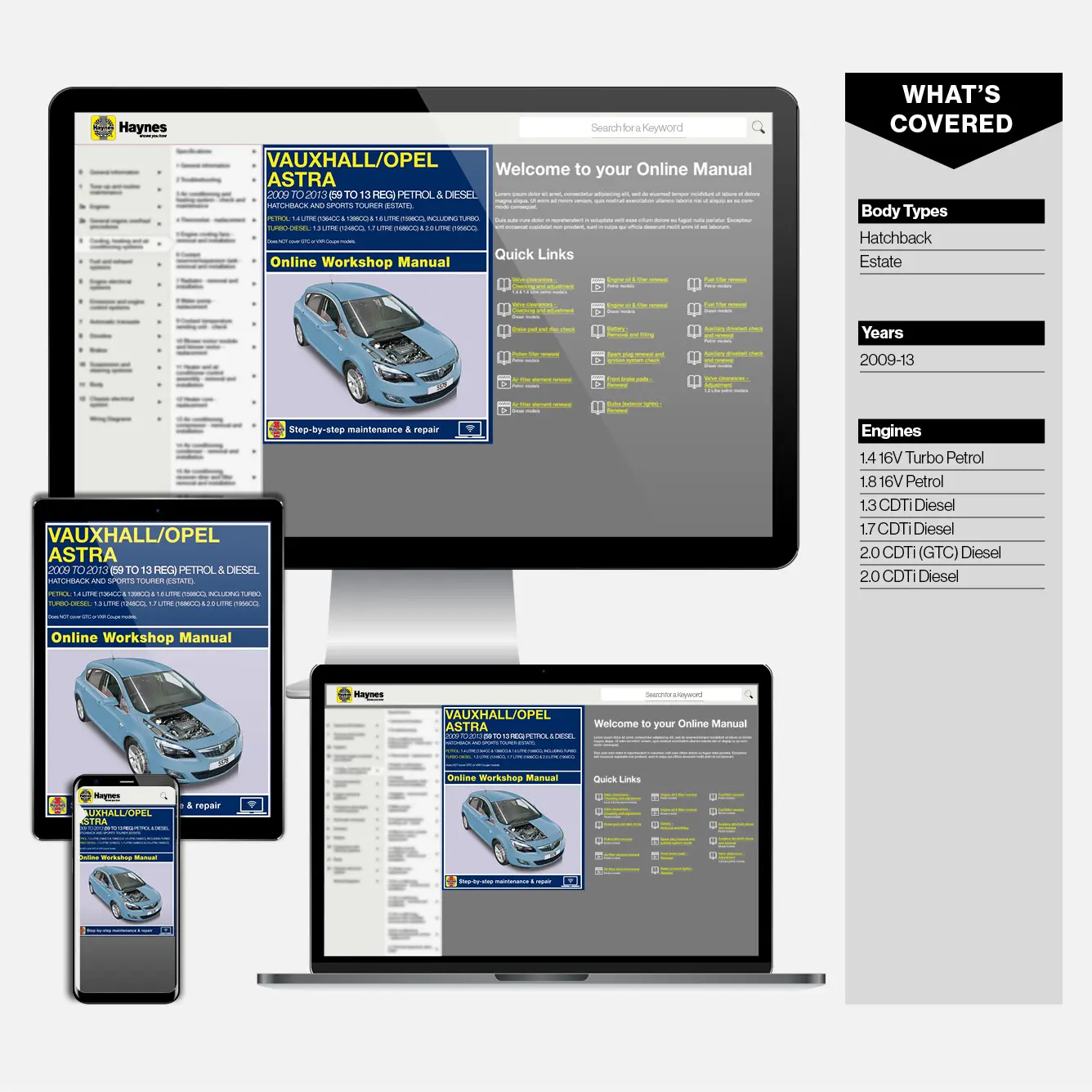 Vauxhall/Opel Astra (Dec 2009-2013) Haynes Repair Manual - Image 9