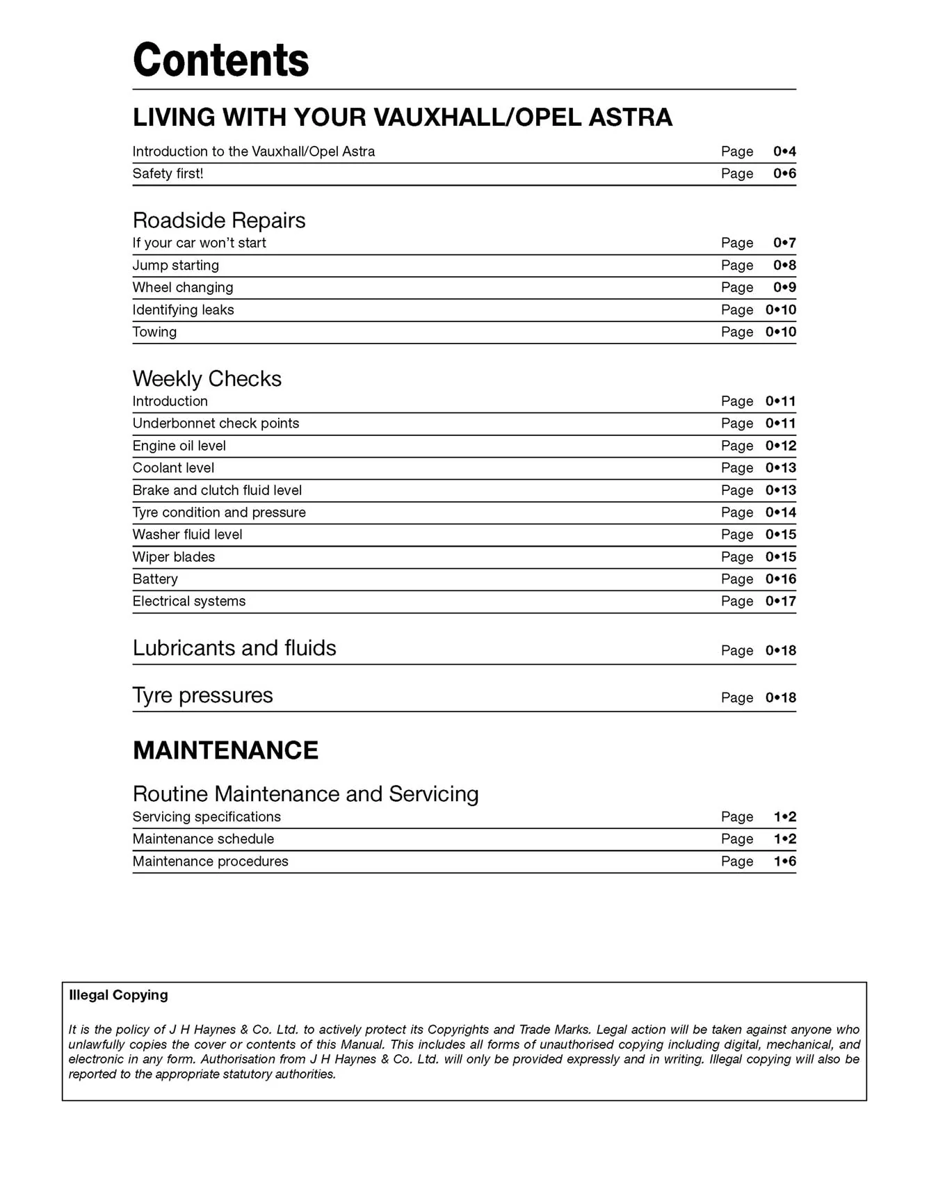 Vauxhall/Opel Astra Diesel (May 2004-2008) Haynes Repair Manual - Image 4