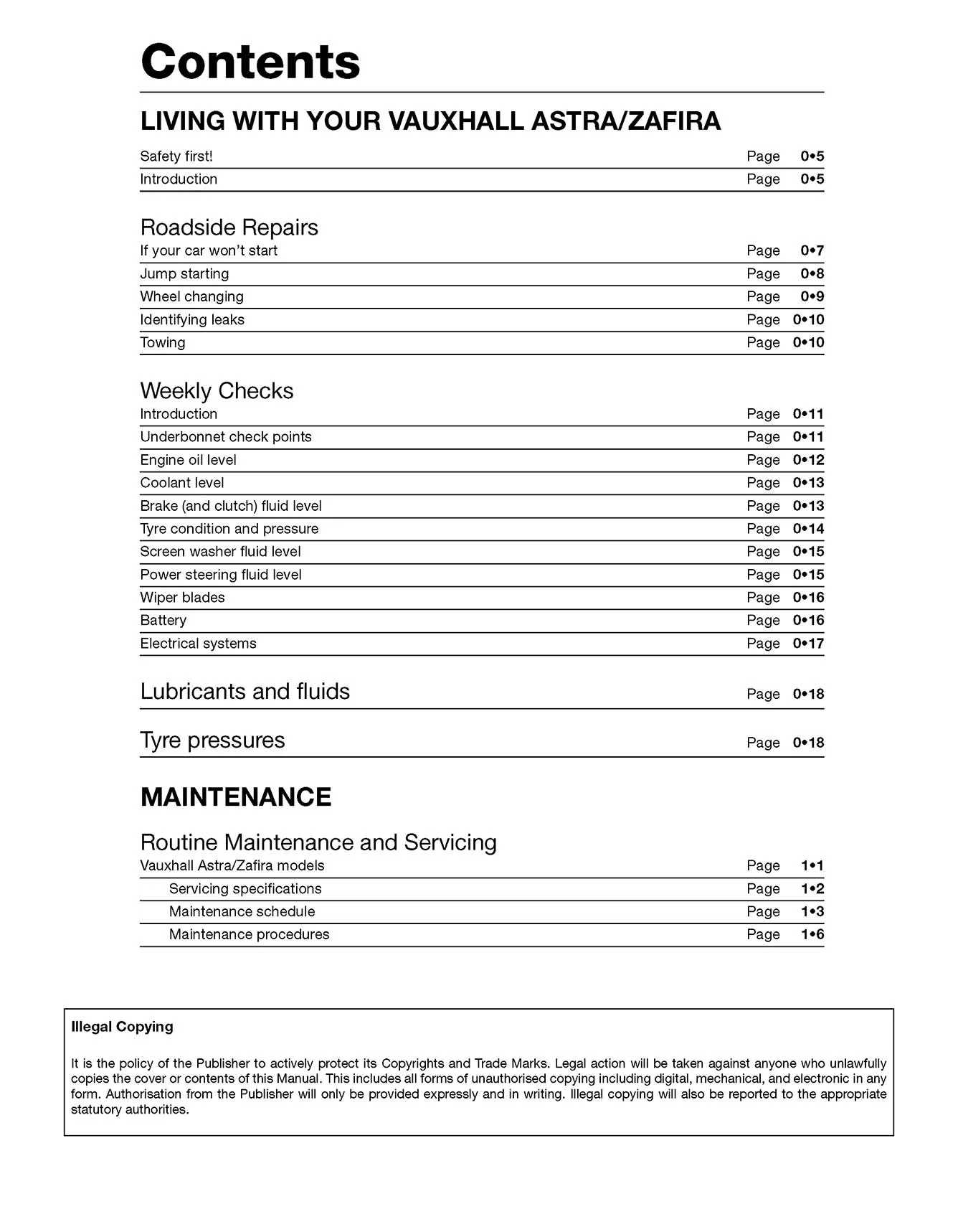 Vauxhall/Opel Astra & Zafira Diesel (Feb 1998-Apr 2004) Haynes Repair Manual - Image 4