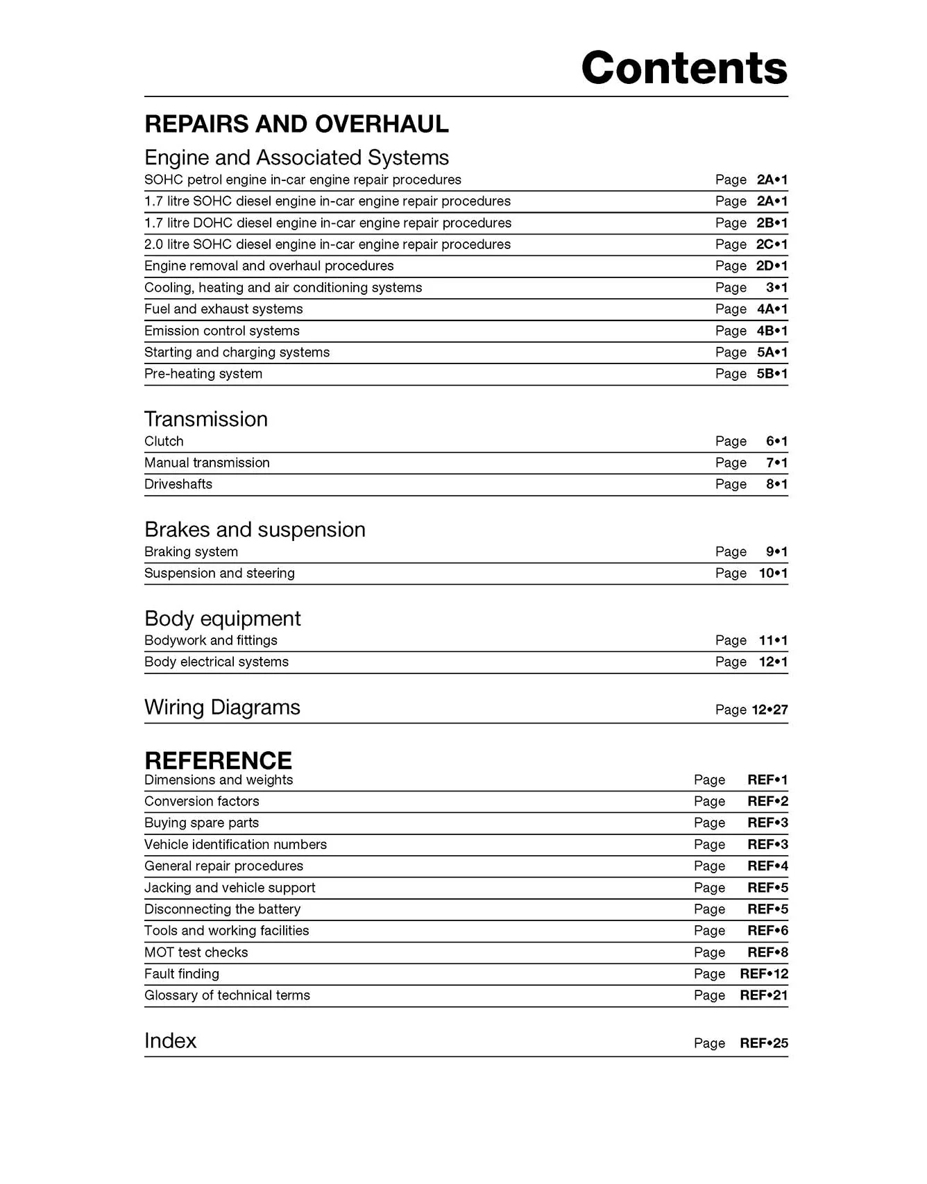 Vauxhall/Opel Astra & Zafira Diesel (Feb 1998-Apr 2004) Haynes Repair Manual - Image 5