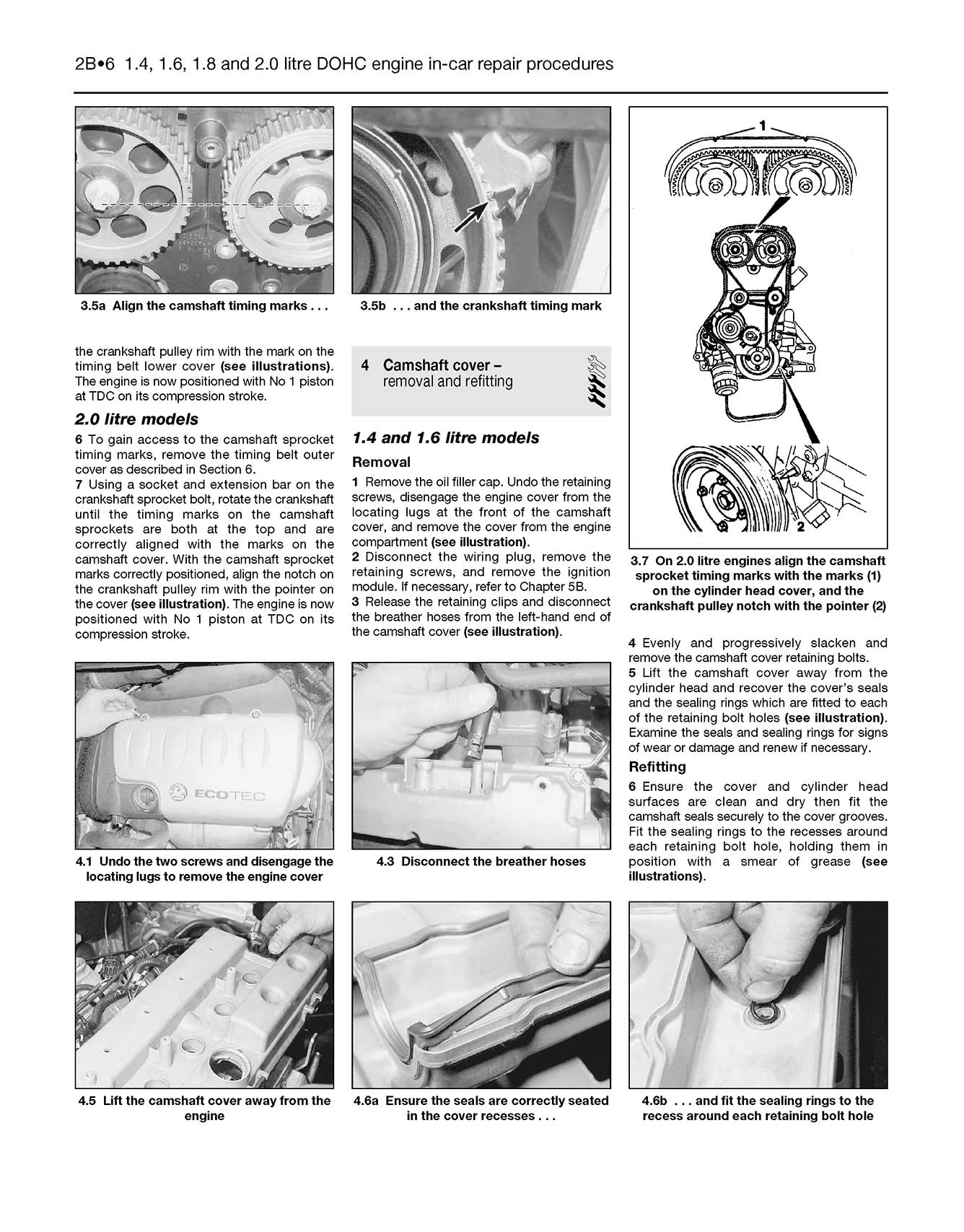 Vauxhall/Opel Astra & Zafira Petrol (Feb 1998-Apr 2004) Haynes Repair Manual - Image 6