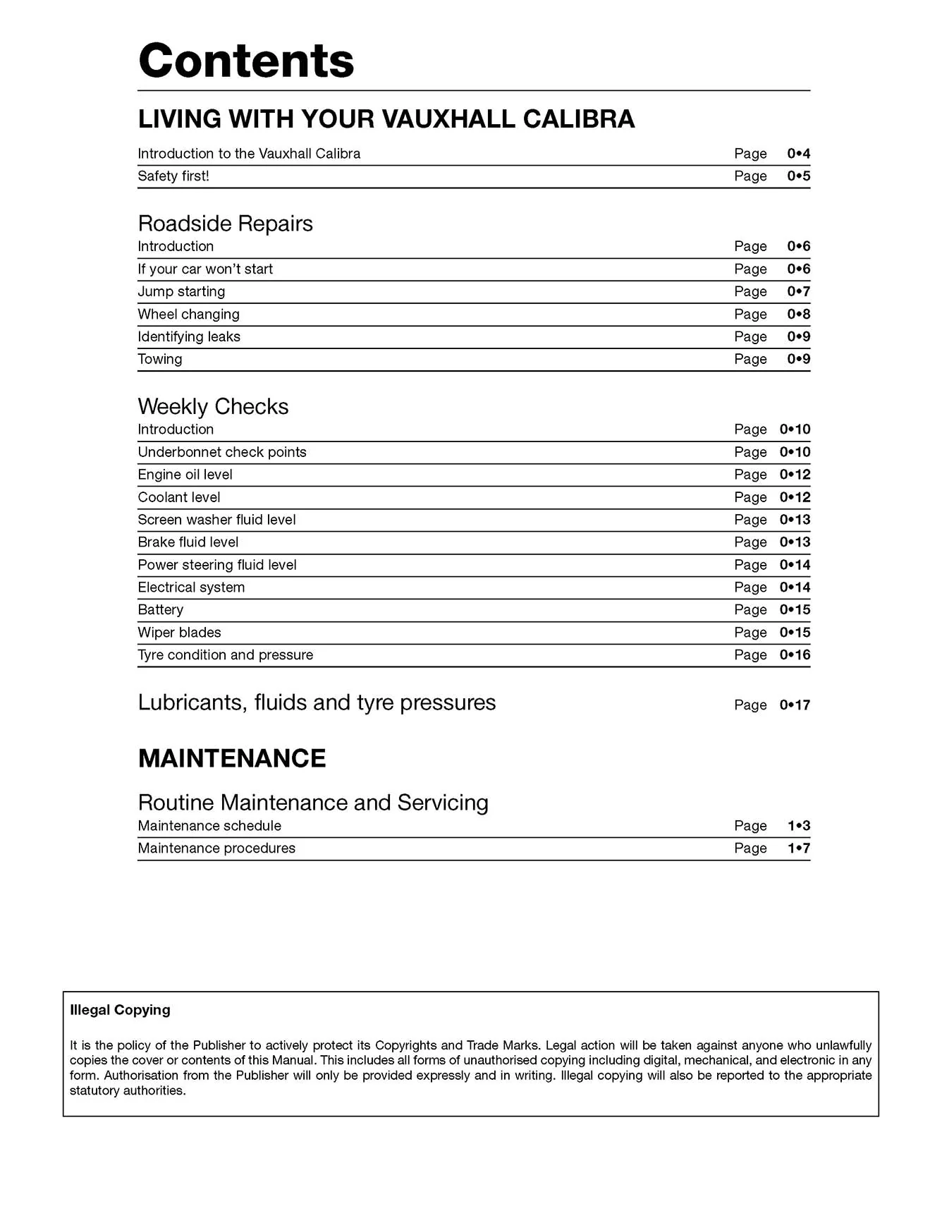 Vauxhall/Opel Calibra (1990-1998) Haynes Repair Manual - Image 3