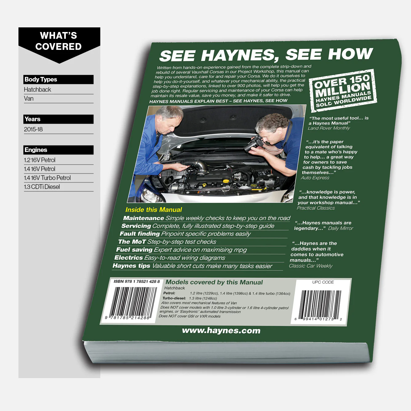 Vauxhall/Opel Corsa Petrol & Diesel (2015-2018) 64 to 18 Haynes Repair Manual - Image 3