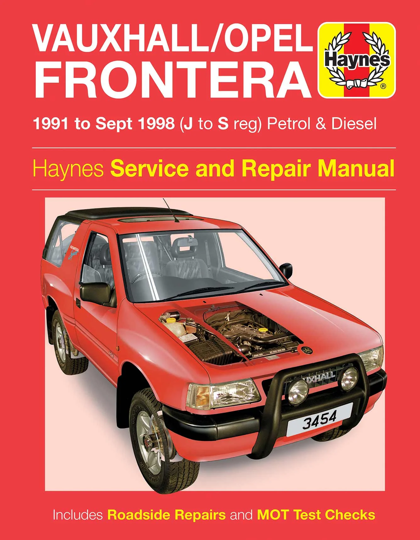 Vauxhall/Opel Frontera Petrol & Diesel (1991-Sept 1998) Haynes Repair Manual