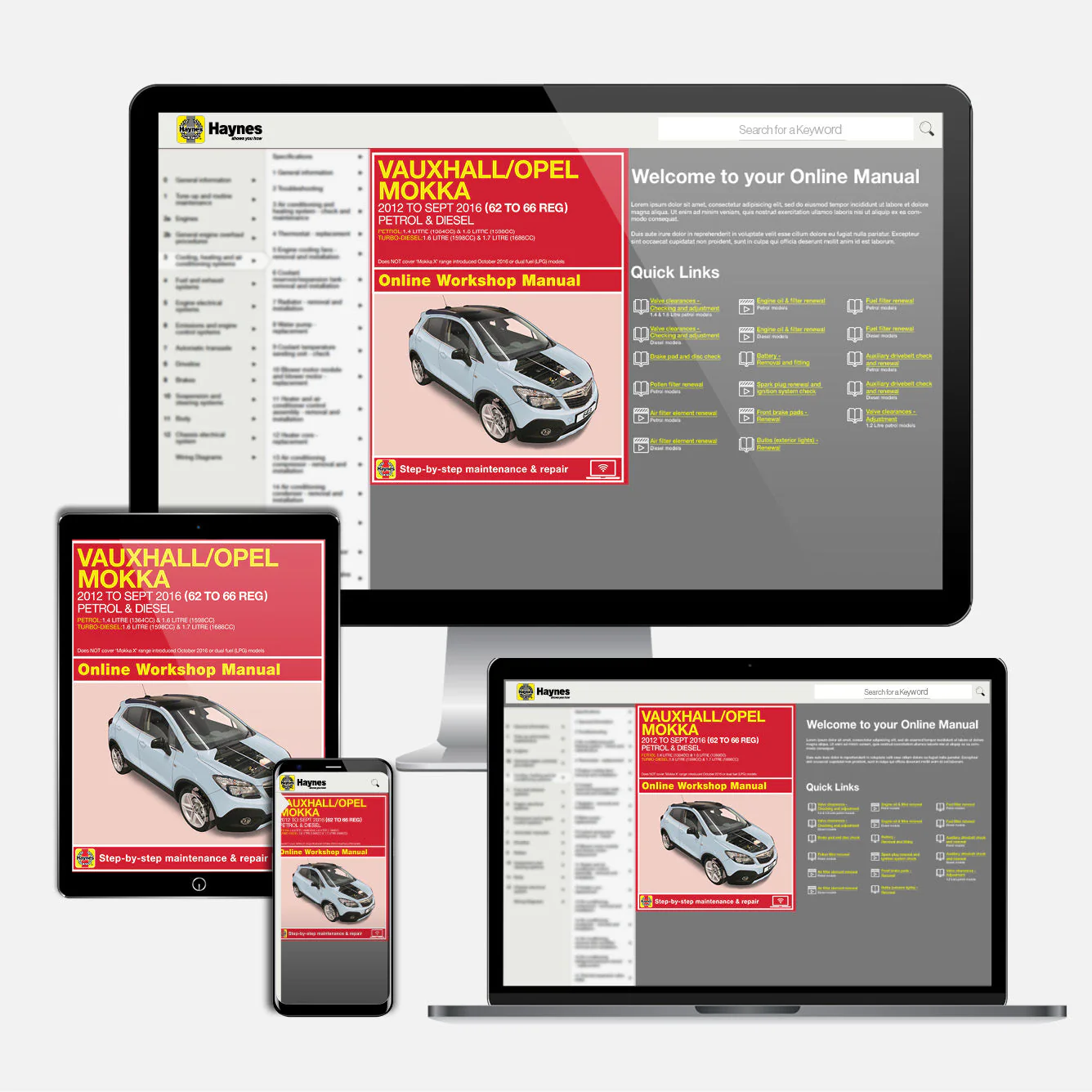 Vauxhall/Opel Mokka Petrol & Diesel (2012-Sept 2016) 62 to 66 Haynes Repair Manual - Image 9