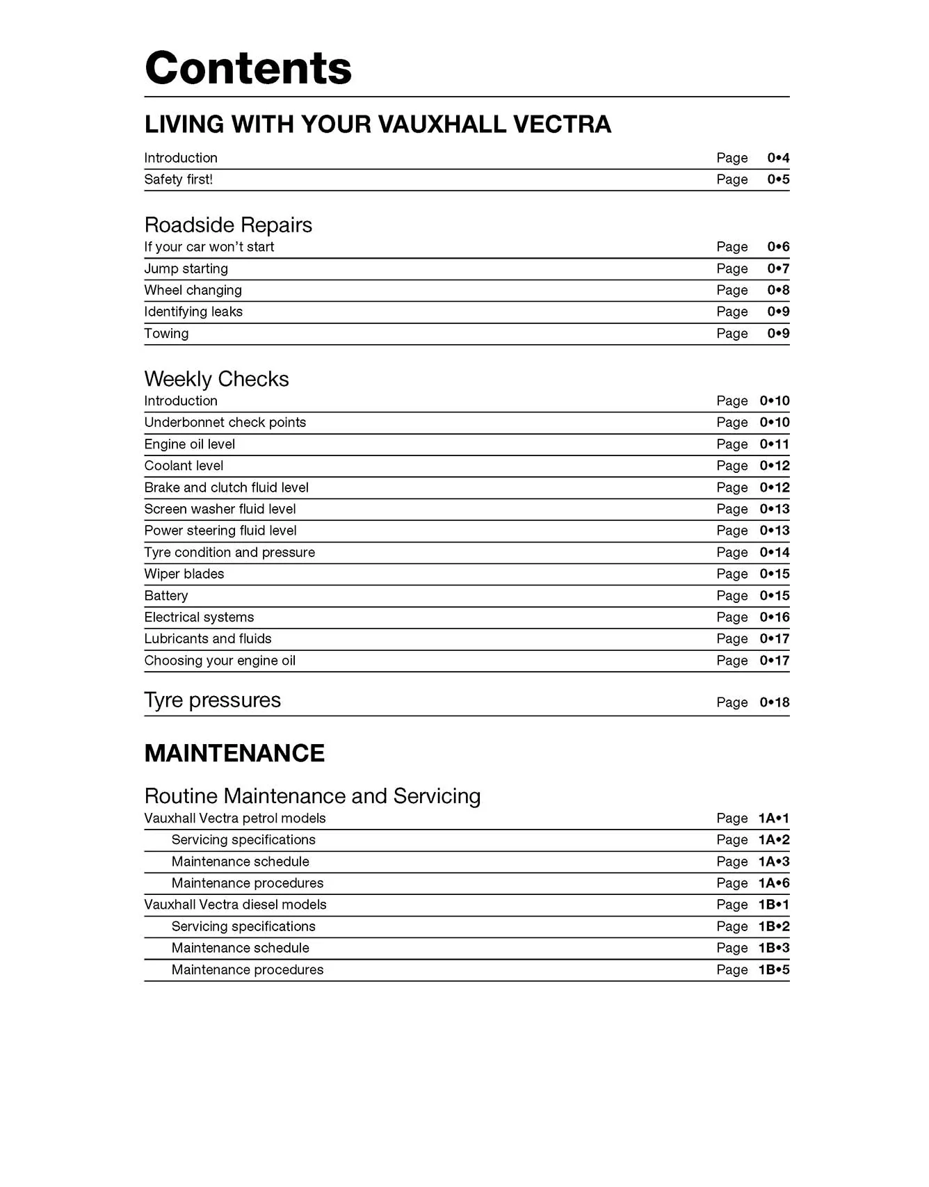Vauxhall/Opel Vectra Petrol & Diesel (1995-Feb 1999) Haynes Repair Manual - Image 3