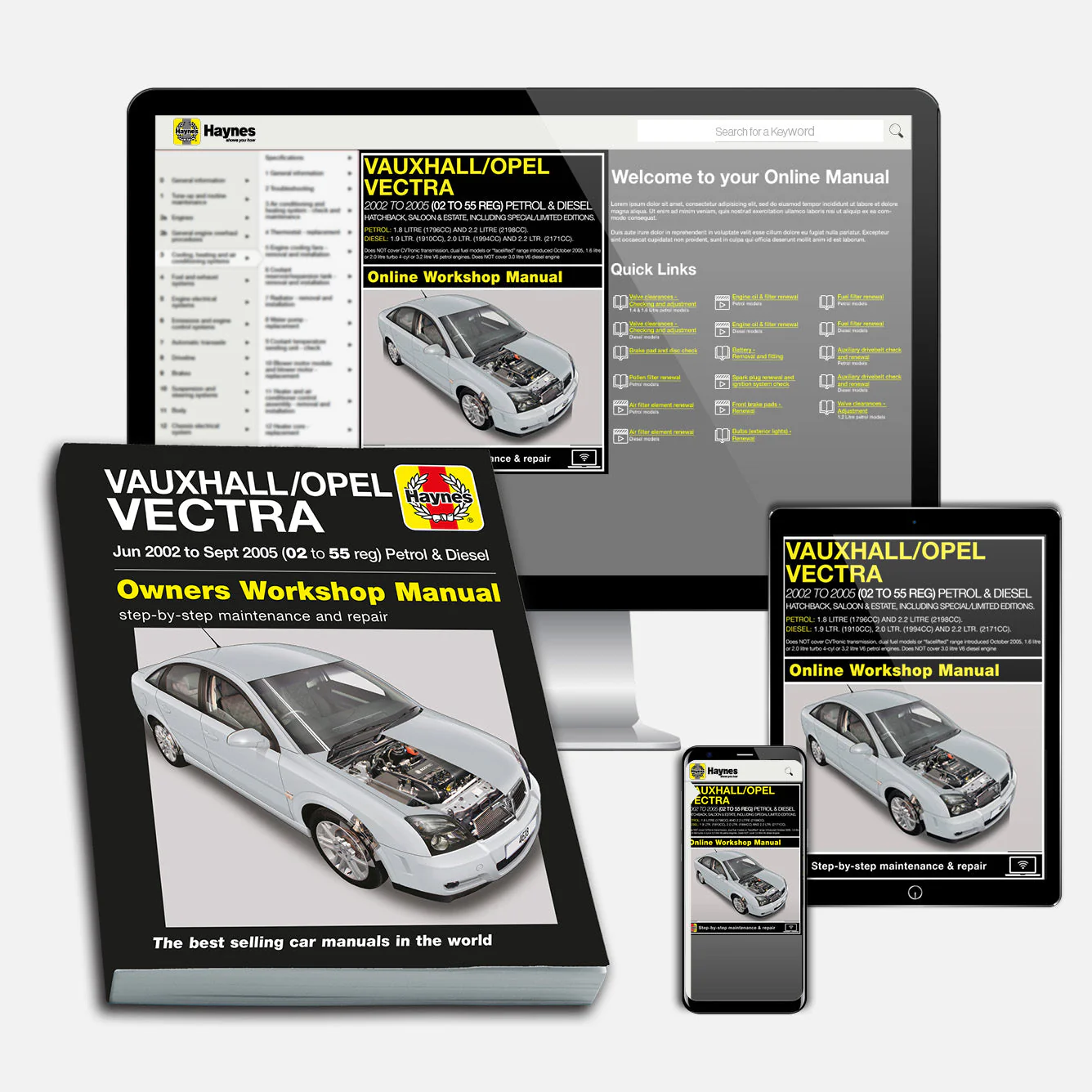 Vauxhall/Opel Vectra Petrol & Diesel (June 2002-Sept 2005) Haynes Repair Manual