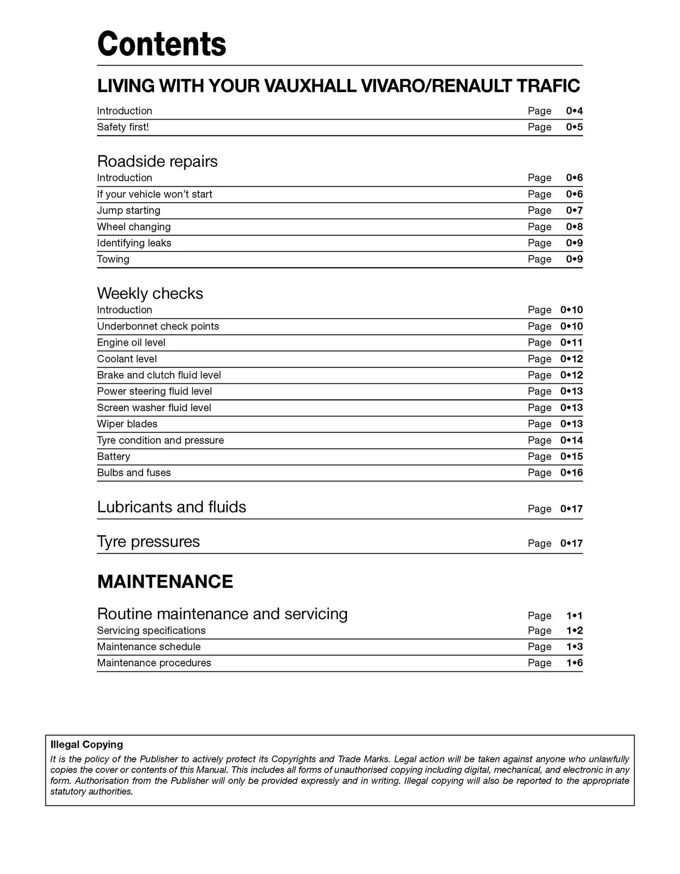 Vauxhall/Opel Vivaro & Renault Trafic Diesel May 2001-Apr 2014 (Y to 14 reg) Haynes Repair Manual - Image 4