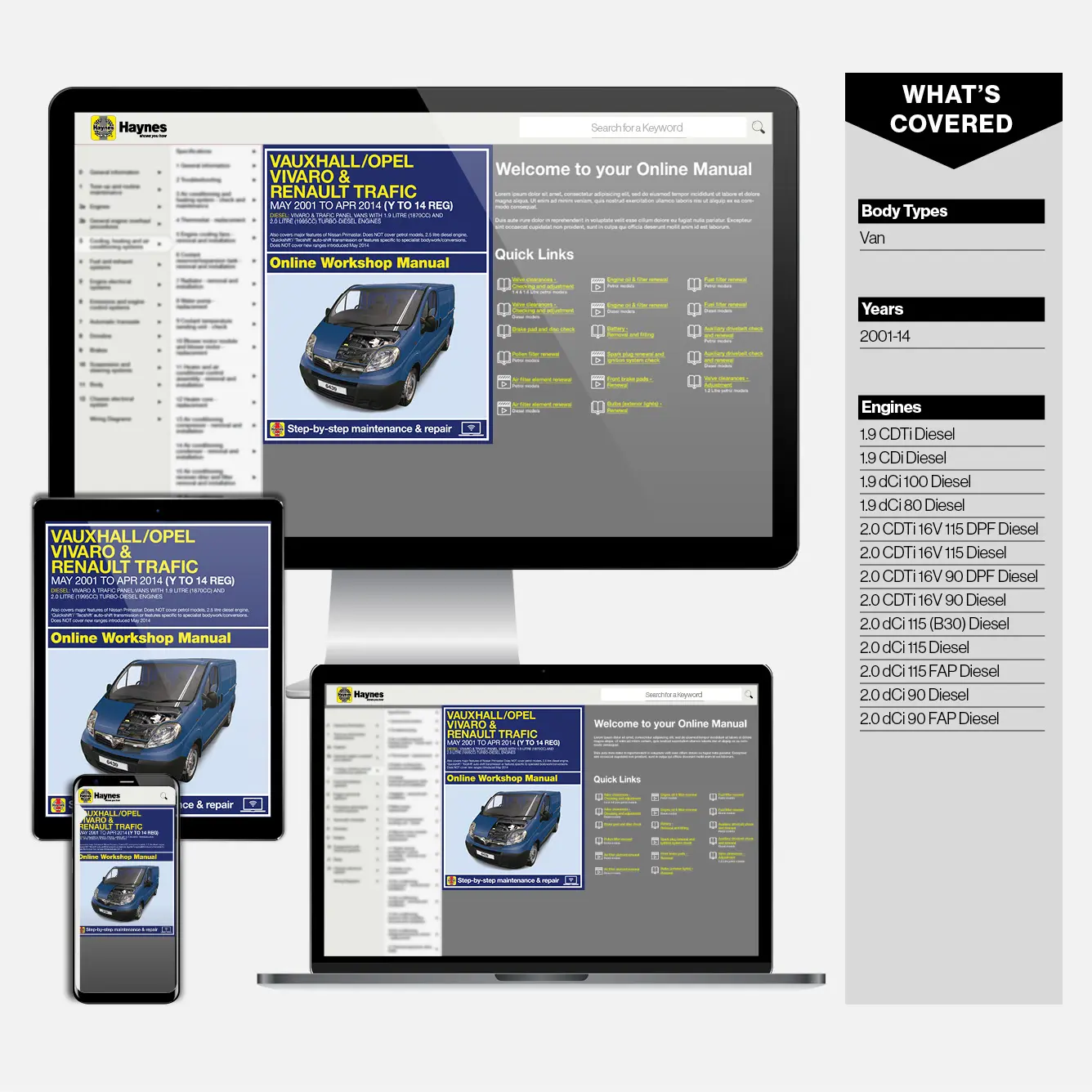 Vauxhall/Opel Vivaro & Renault Trafic Diesel May 2001-Apr 2014 (Y to 14 reg) Haynes Repair Manual - Image 9