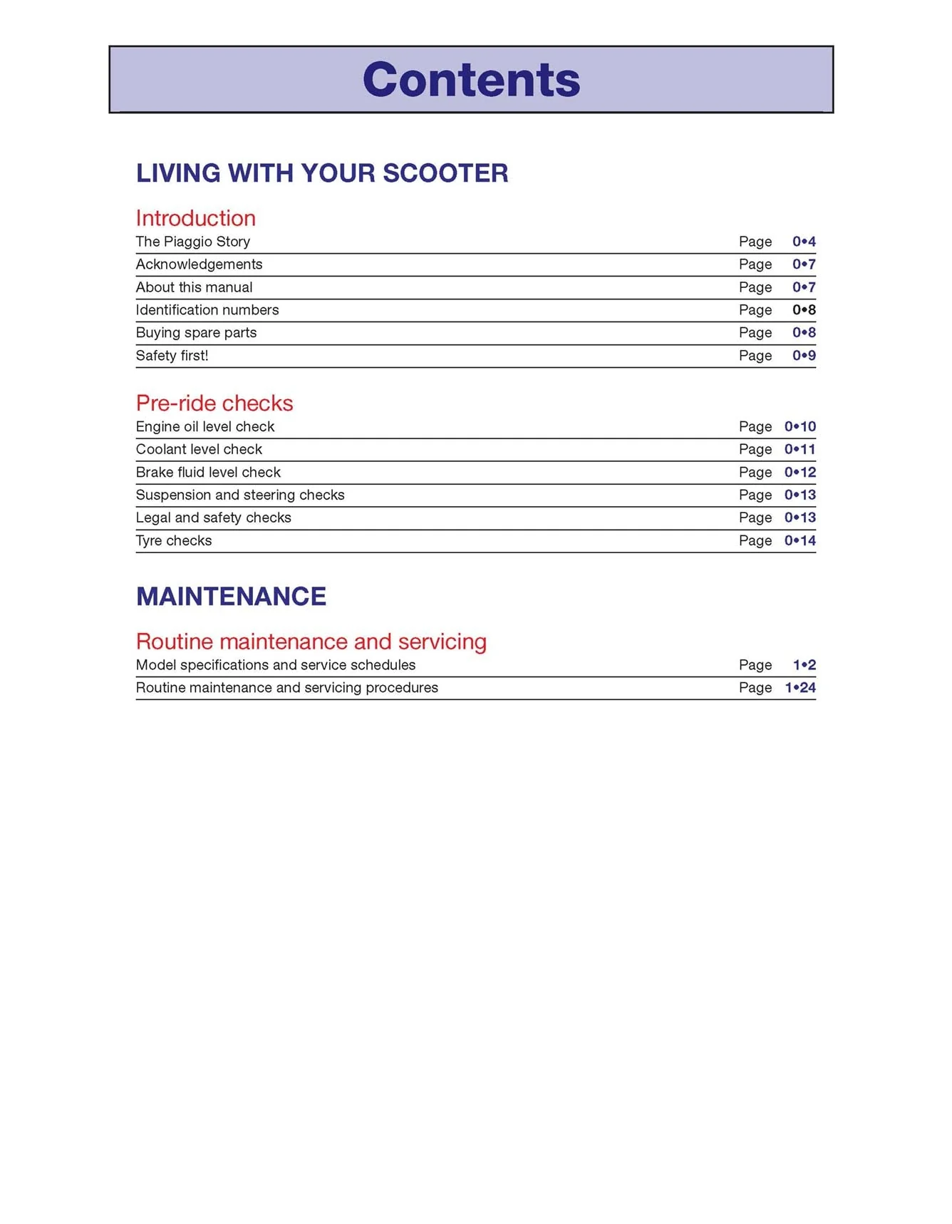Vespa GTS, GTV, LX & S 125 to 300 (2005-2018) Haynes Repair Manual - Image 4