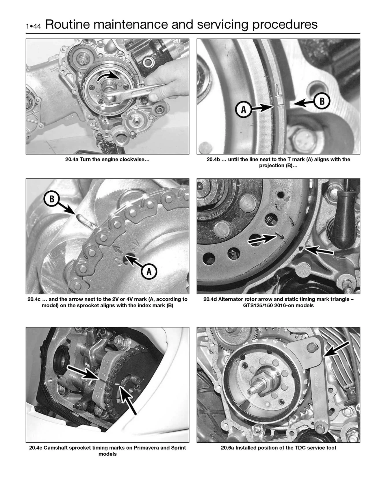 Vespa GTS, GTV, LX & S 125 to 300 (2005-2018) Haynes Repair Manual - Image 6