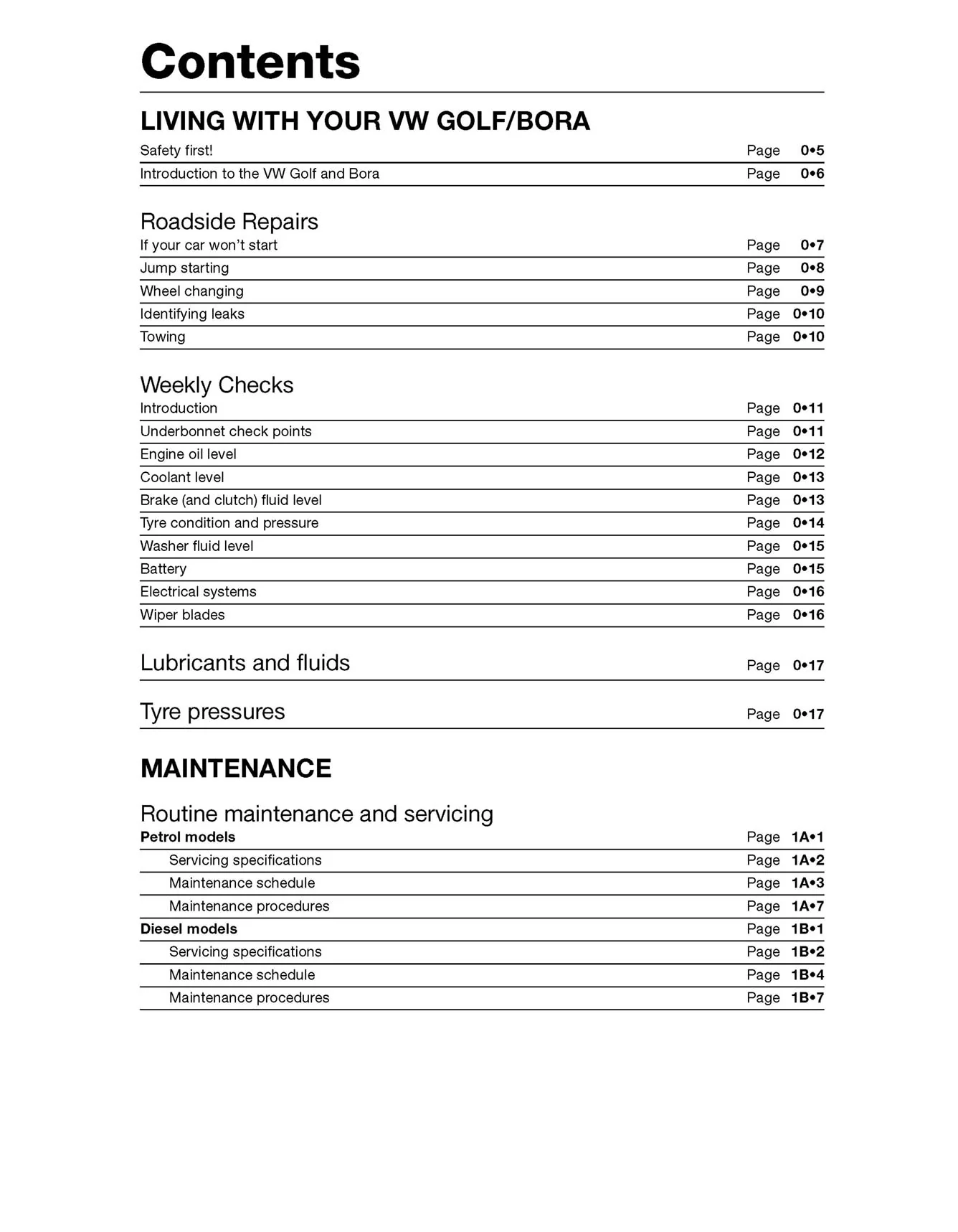 Volkswagen Golf & Bora 4-cyl Petrol & Diesel (2001-2003) Haynes Repair Manual - Image 4