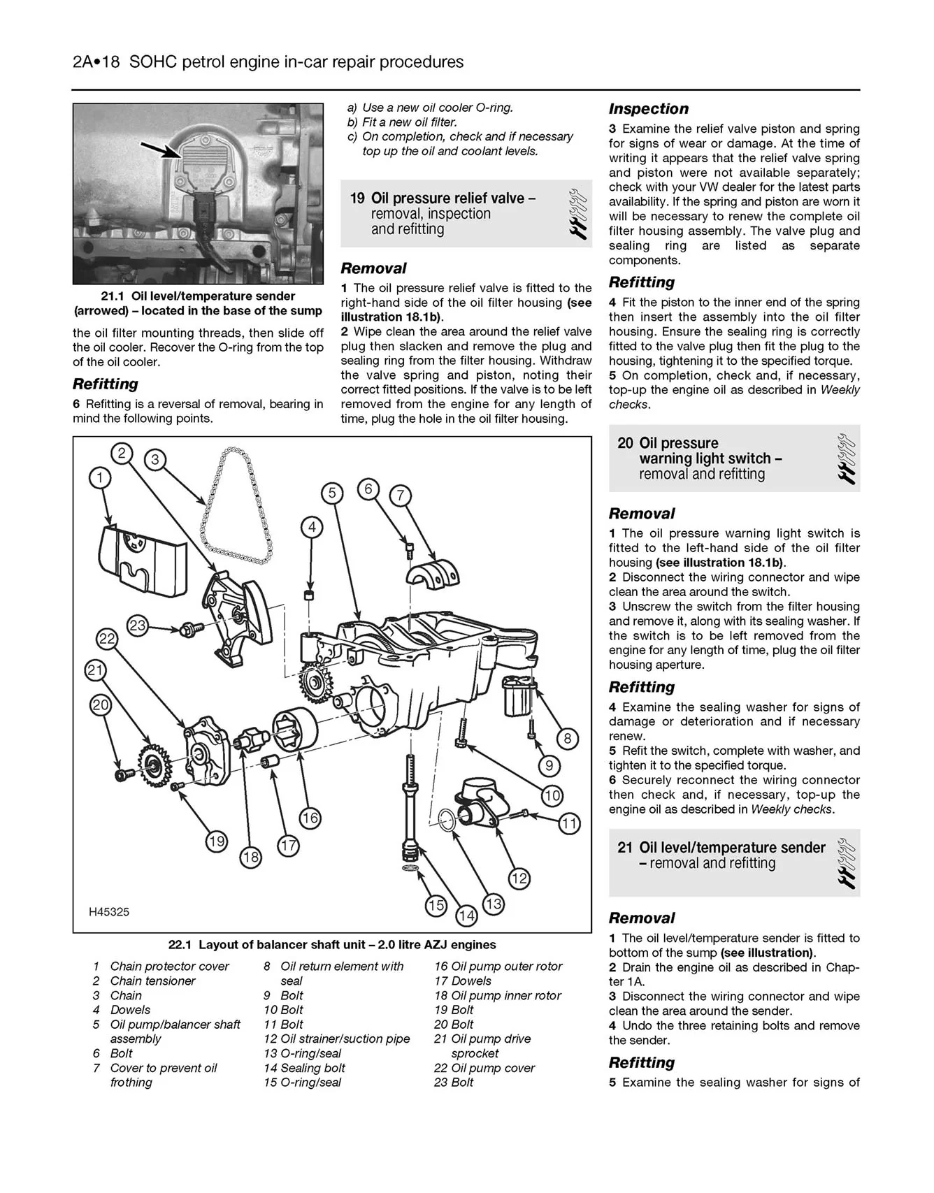 Volkswagen Golf & Bora 4-cyl Petrol & Diesel (2001-2003) Haynes Repair Manual - Image 6
