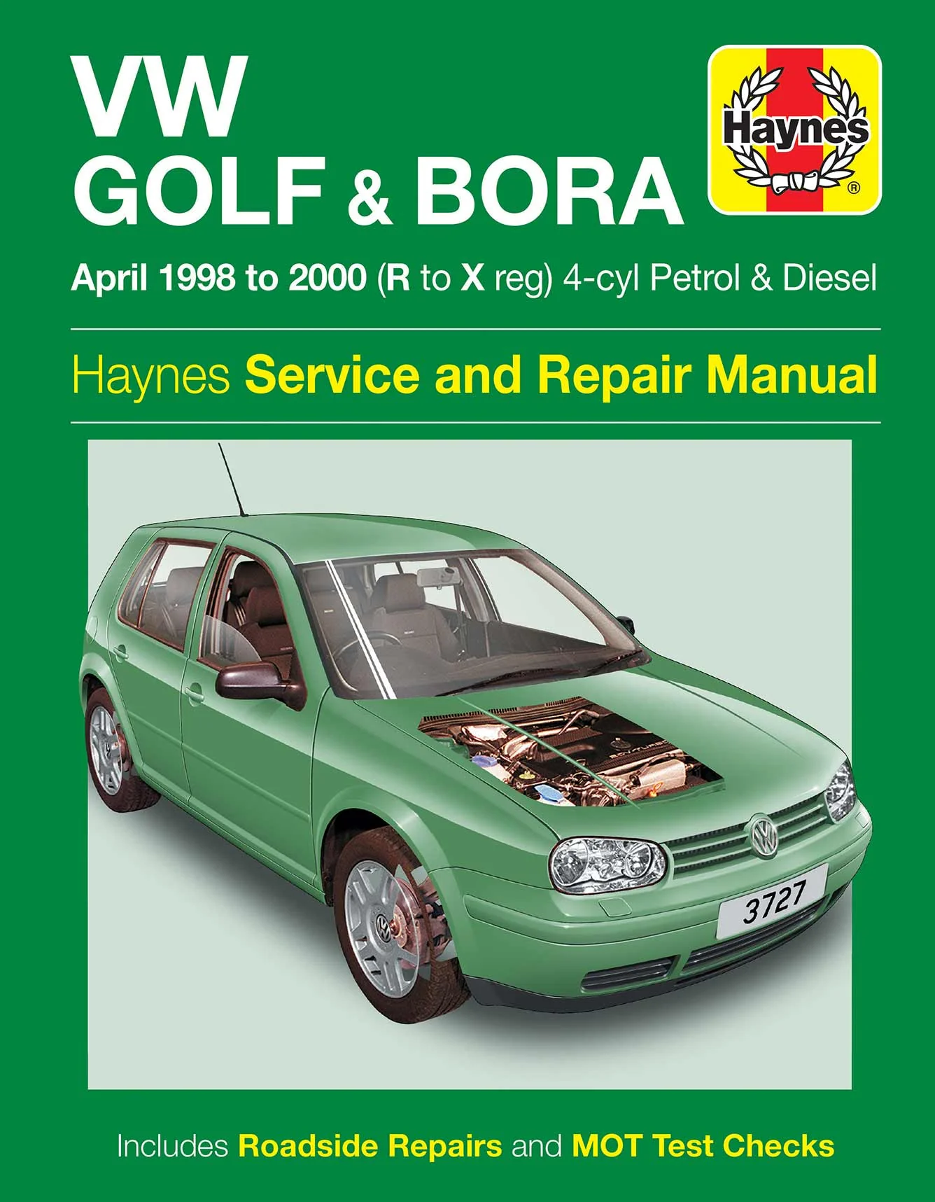 Volkswagen Golf & Bora Petrol & Diesel (April 1998-2000) Haynes Repair Manual - Image 2