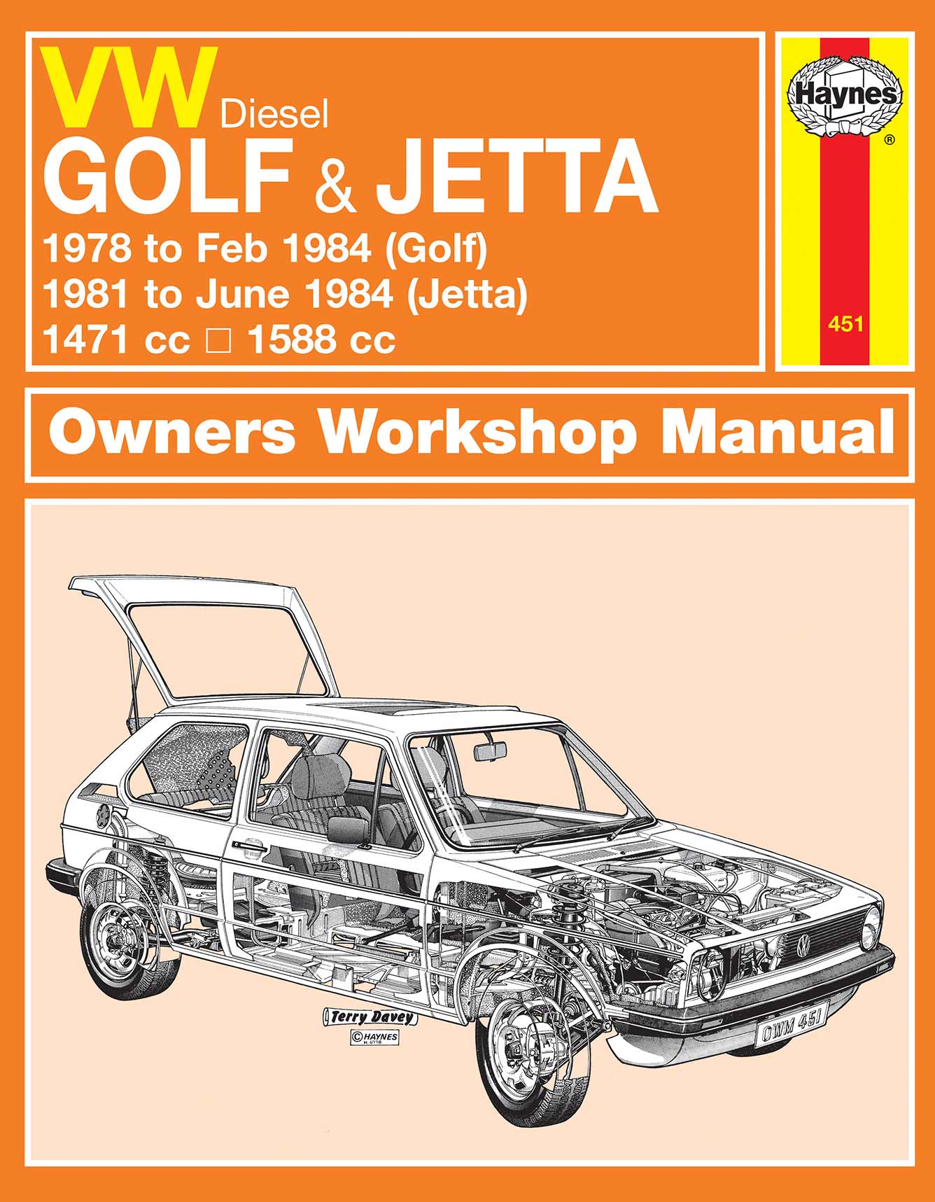 Volkswagen Golf & Jetta Mk 1 Diesel (1978-1984) Haynes Repair Manual
