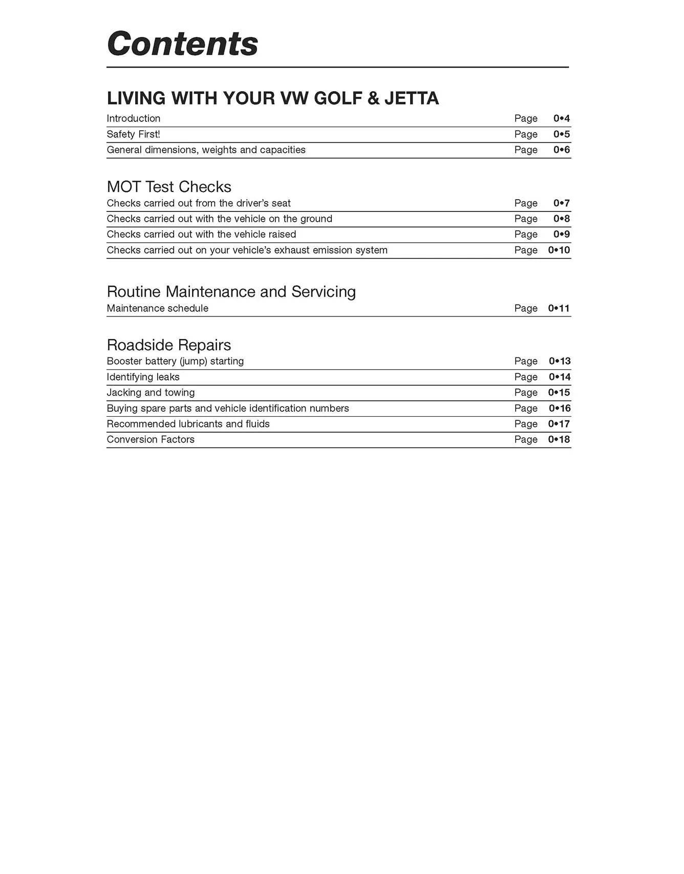 Volkswagen Golf & Jetta Mk 1 Petrol 1.1 & 1.3 (1974-1984) Haynes Repair Manual - Image 3