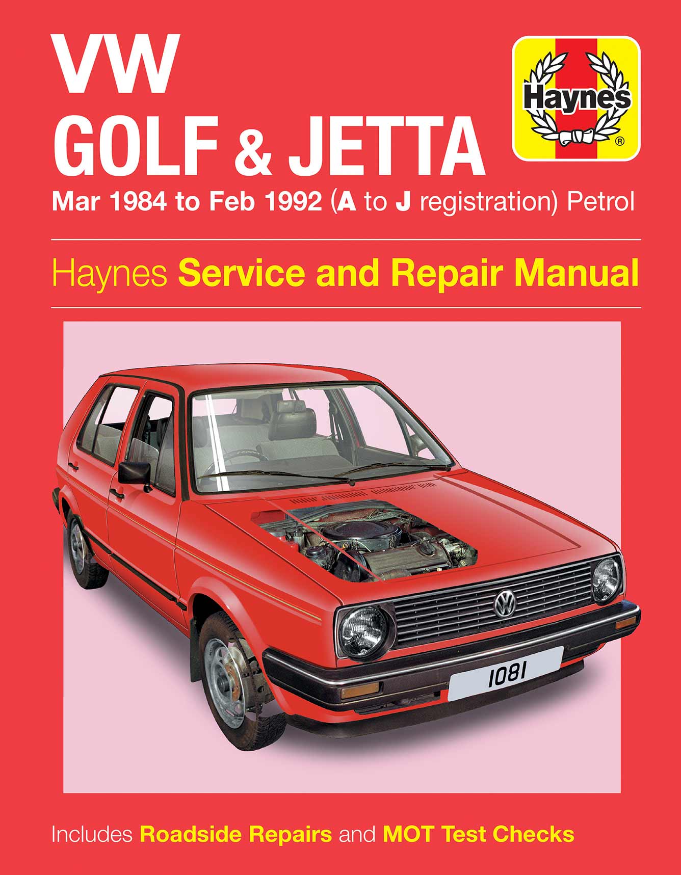 Volkswagen Golf & Jetta Mk 2 Petrol (Mar 1984-Feb 1992) Haynes Repair Manual