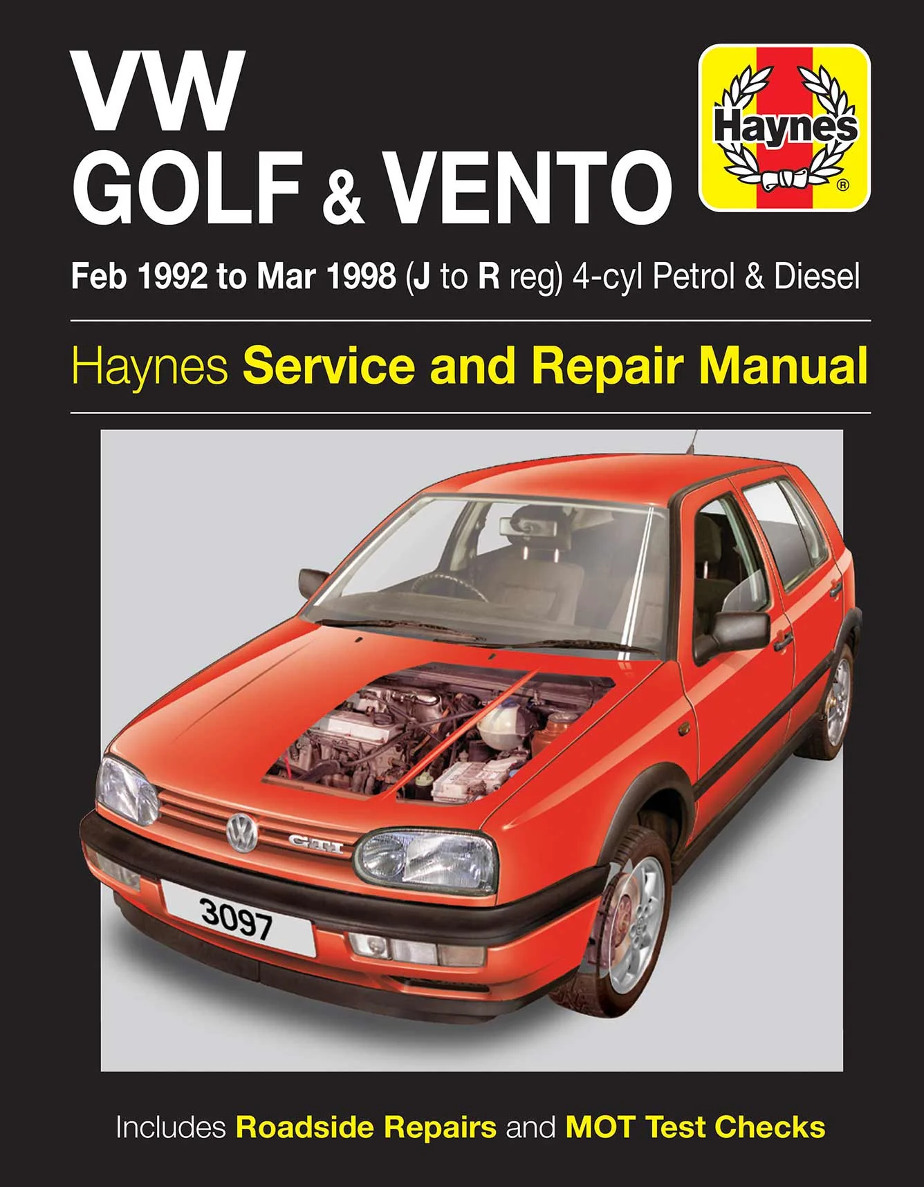Volkswagen Golf & Vento Petrol & Diesel (Feb 1992-Mar 1998) Haynes Repair Manual