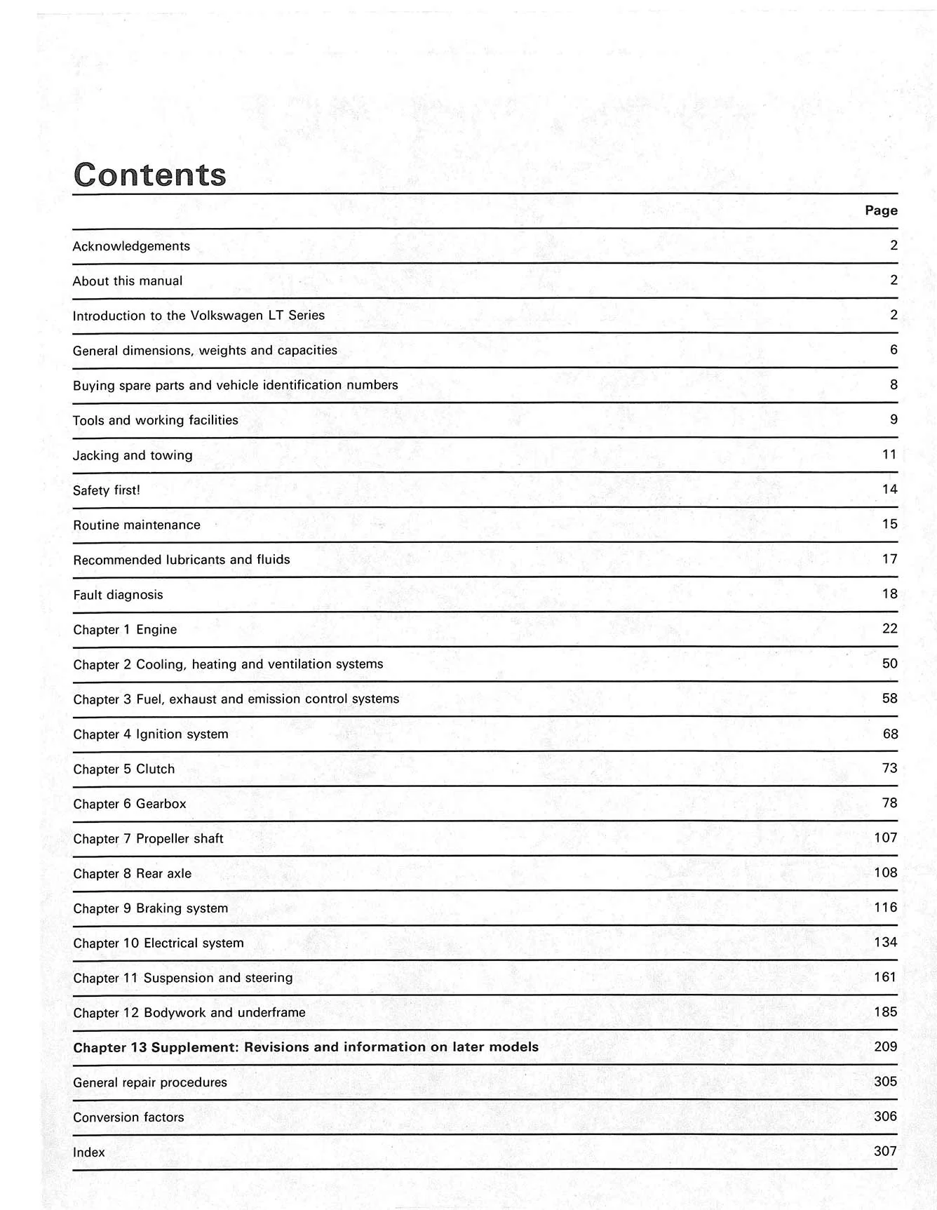 Volkswagen LT Petrol Vans & Light Trucks (1976-1987) Haynes Repair Manual - Image 3