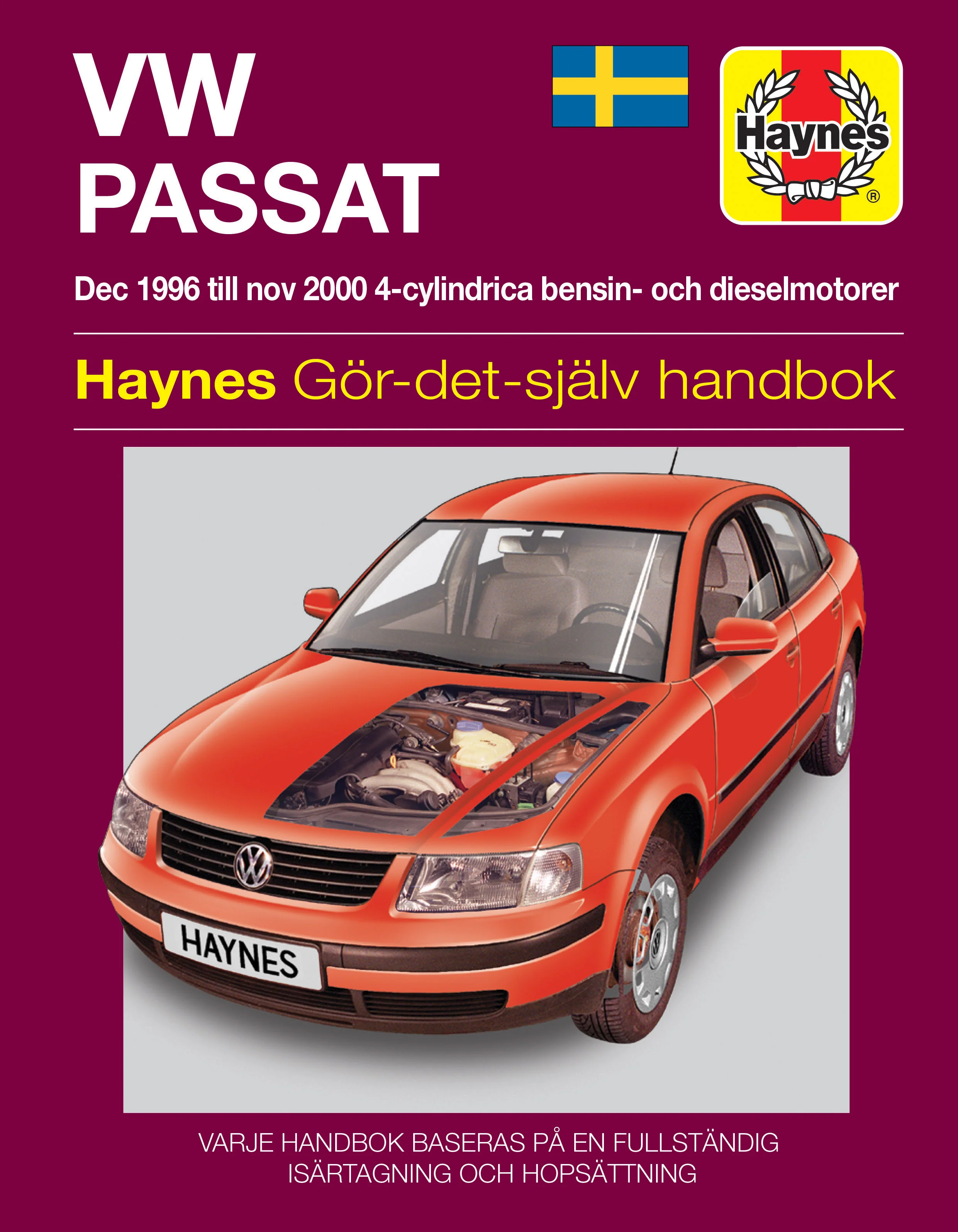 Volkswagen Passat (Dec 1996-Nov 2000) Haynes Repair Manual (svenske utgava)