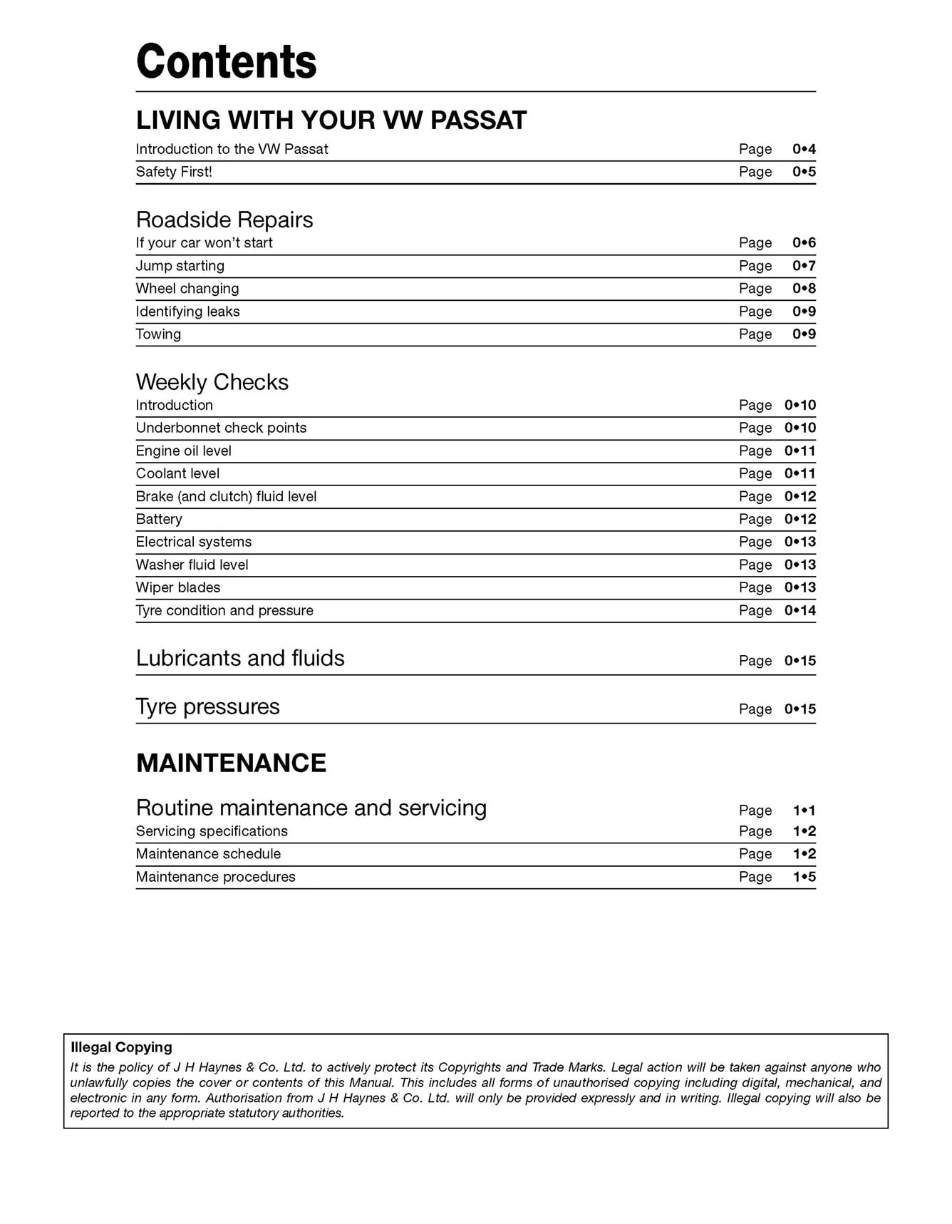 Volkswagen Passat Diesel (June 2005-2010) Haynes Repair Manual - Image 4