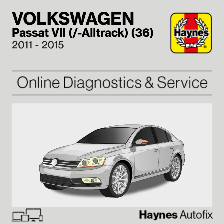Volkswagen Passat Mk7 (/-Alltrack) (36) 2011 to 2015 Haynes Online Diagnostics & Service Guide