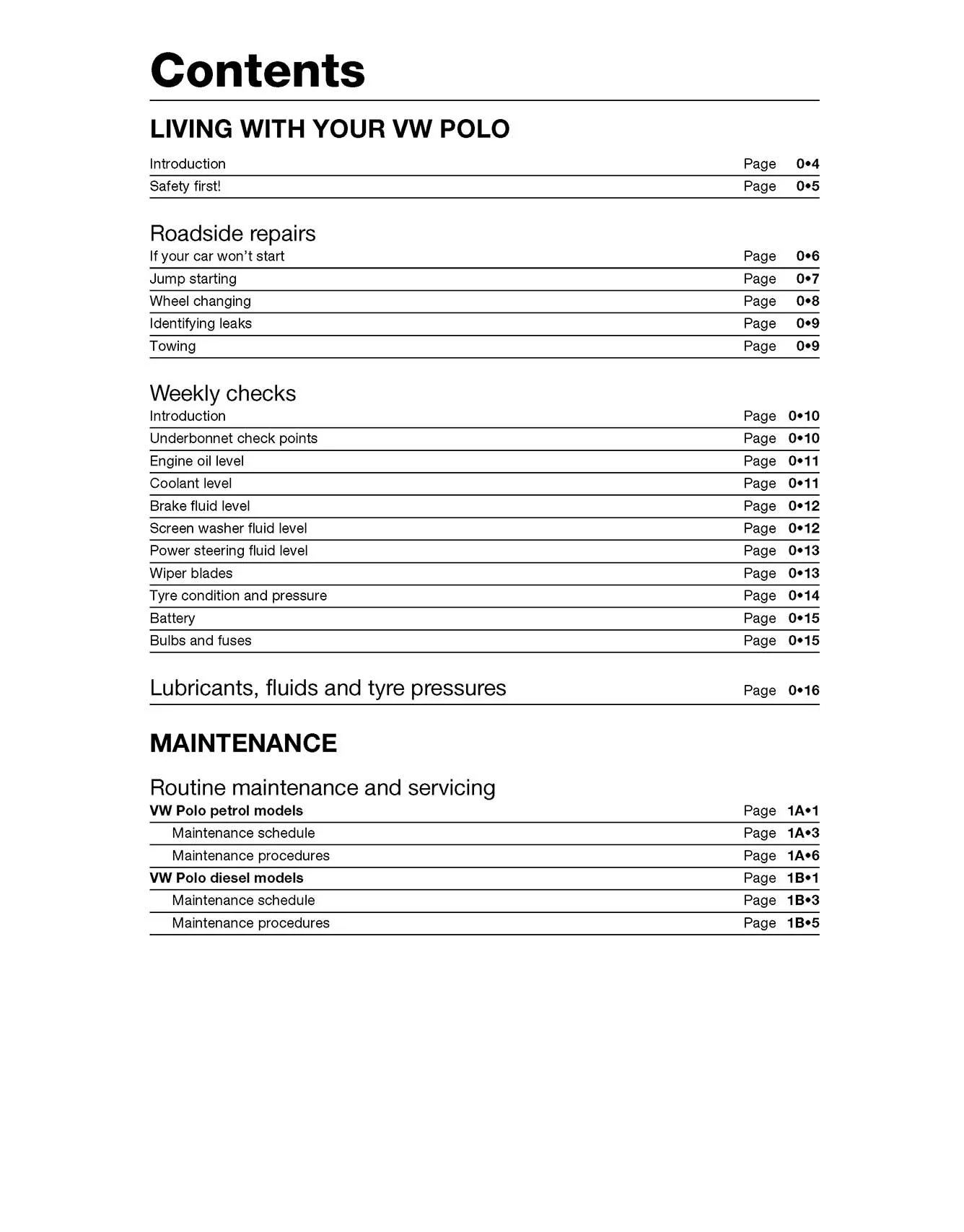 Volkswagen Polo Hatchback Petrol & Diesel (1994-1999) Haynes Repair Manual - Image 4