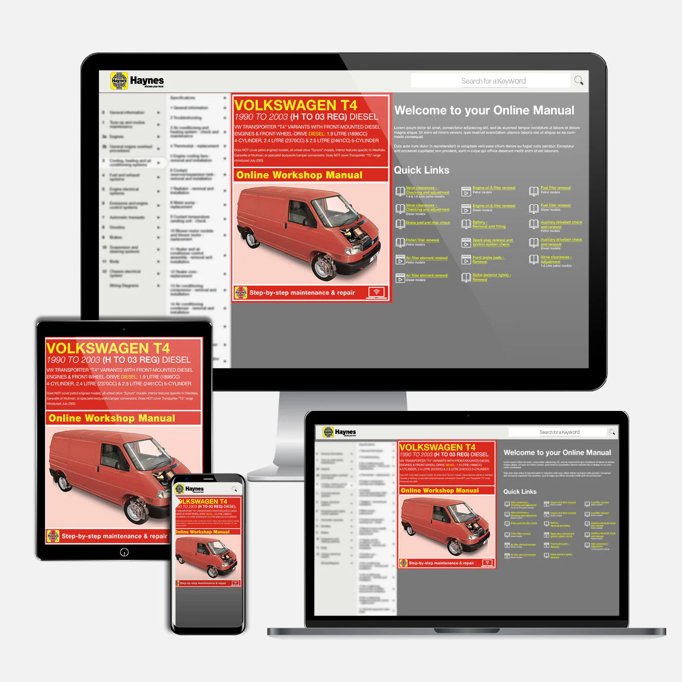 Volkswagen T4 Transporter Diesel (1990-June 2003) Haynes Repair Manual - Image 9
