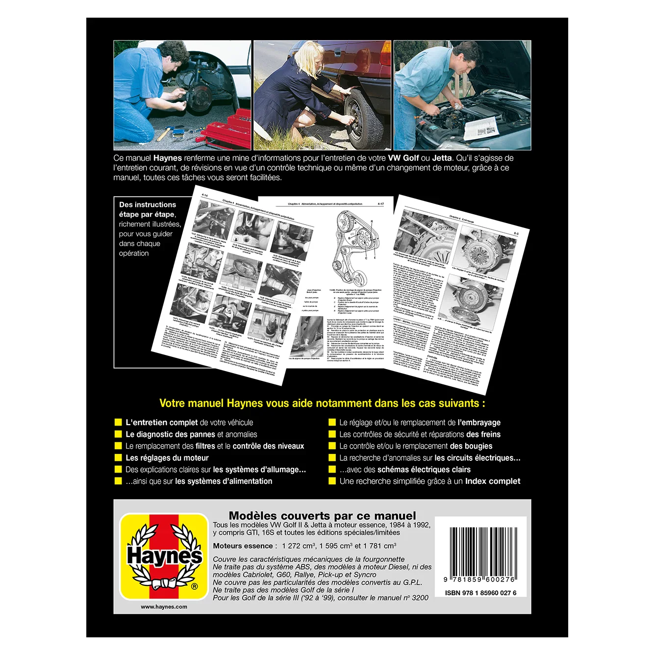 VW (Essence) Golf II and Jetta (1984 - 1992) Haynes Repair Manual - Image 2