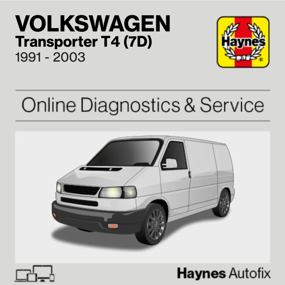 Volkswagen Transporter T4 (7D) 1991 to 2003 Haynes Online Diagnostics & Service Guide