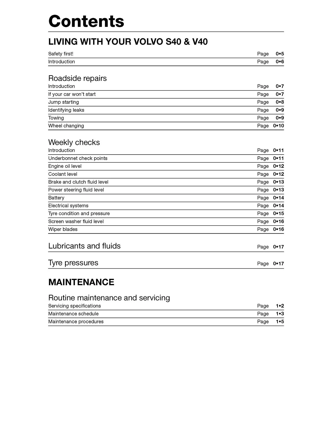 Volvo S40 & V40 Petrol (1996-Mar 2004) Haynes Repair Manual - Image 4