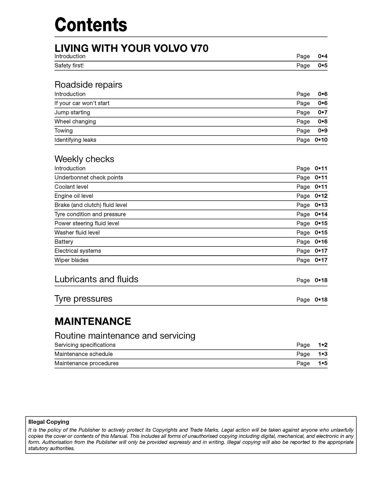Volvo V70 Diesel (June 2007-2012) Haynes Repair Manual - Image 4