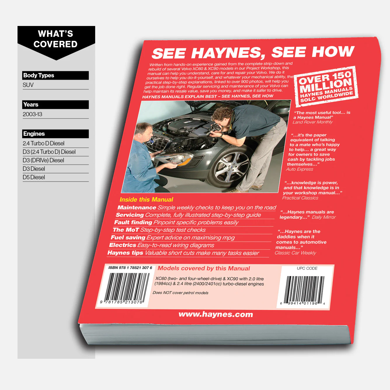 Volvo XC60 & XC90 Diesel (2003-2013) Haynes Repair Manual - Image 3