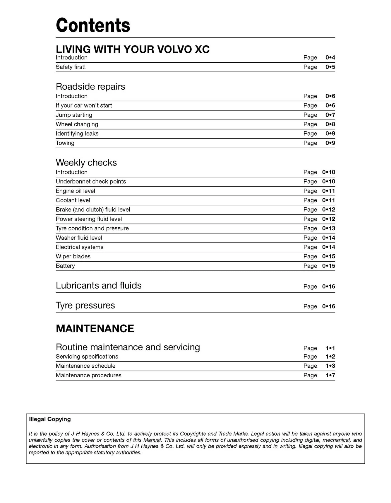 Volvo XC60 & XC90 Diesel (2003-2013) Haynes Repair Manual - Image 4
