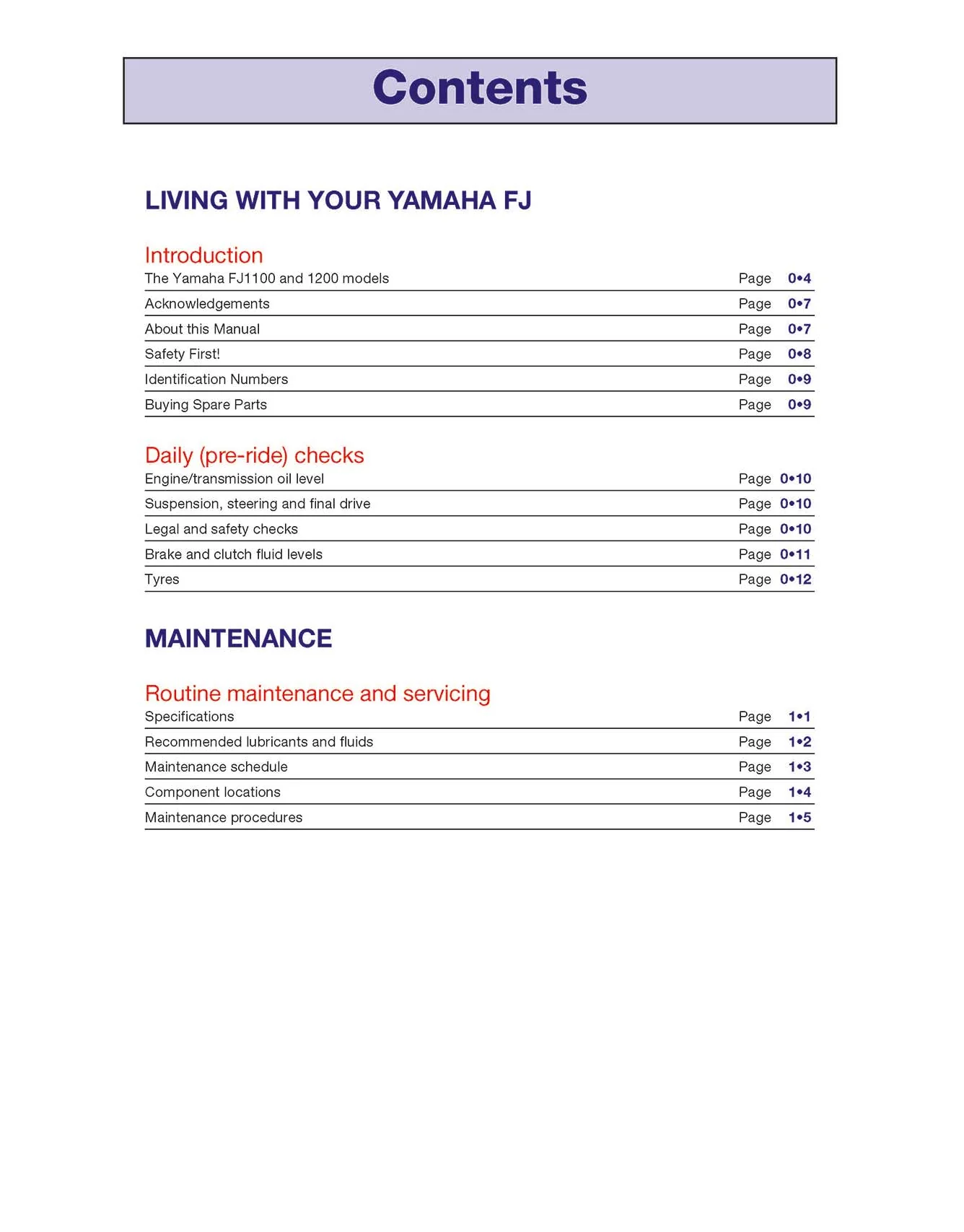 Yamaha FJ1100 & 1200 Fours (1984-1996) Haynes Repair Manual - Image 3