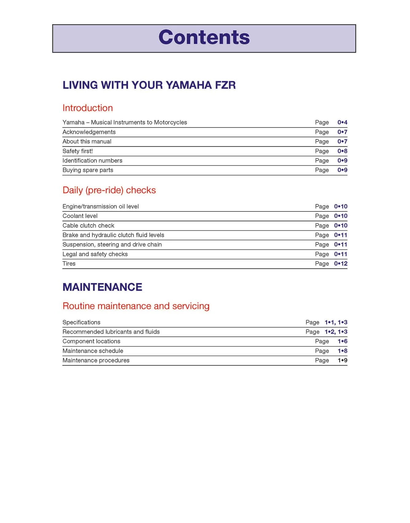 Yamaha FZR600, 750 & 1000 Fours (1987-1996) Haynes Repair Manual - Image 3
