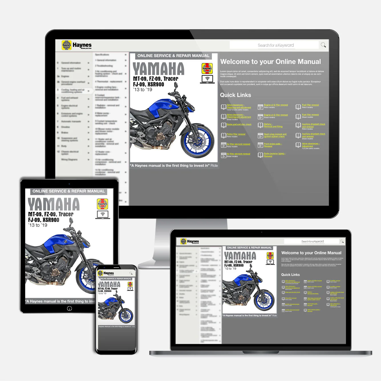 Yamaha MT-09, FZ-09, Tracer FJ-09 & XSR900 (2013-2019) Haynes Repair Manual - Image 9
